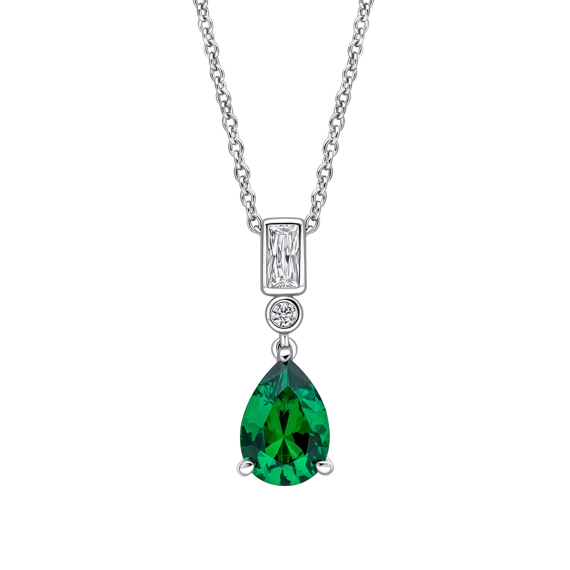 Bezel and Teardrop Pendant