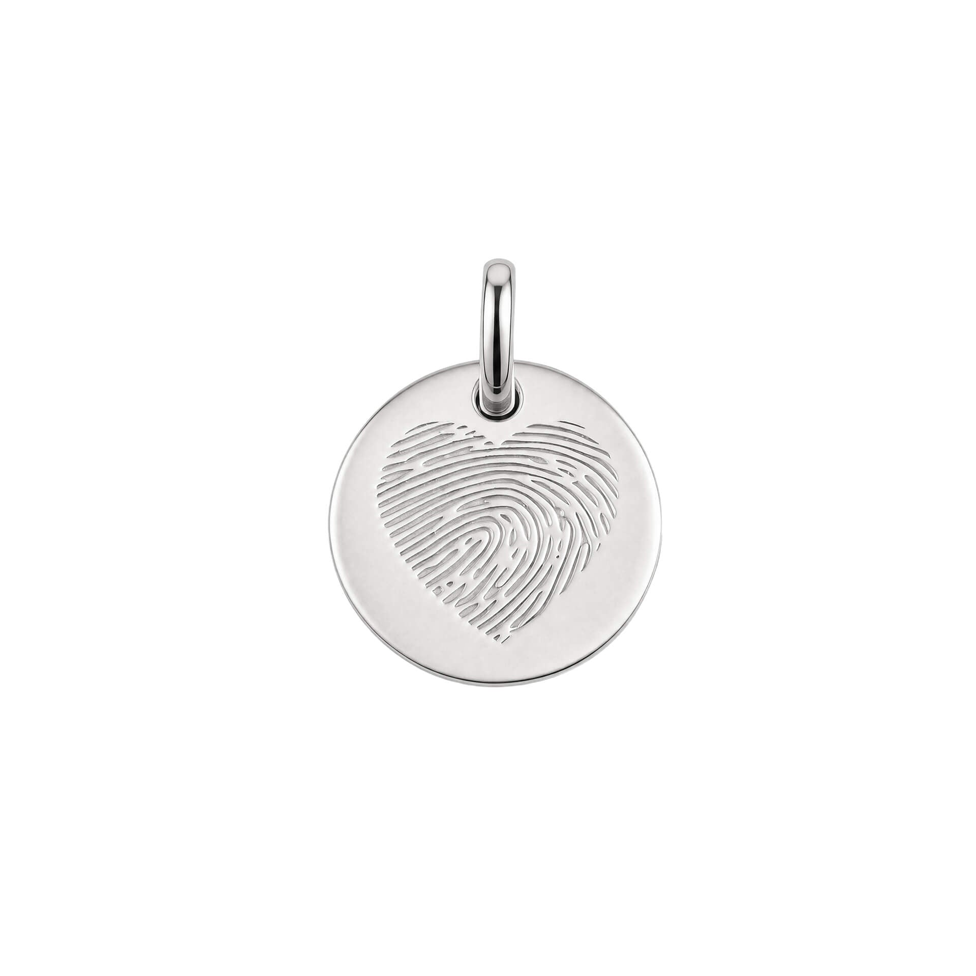 Fingerprint Heart Pendant