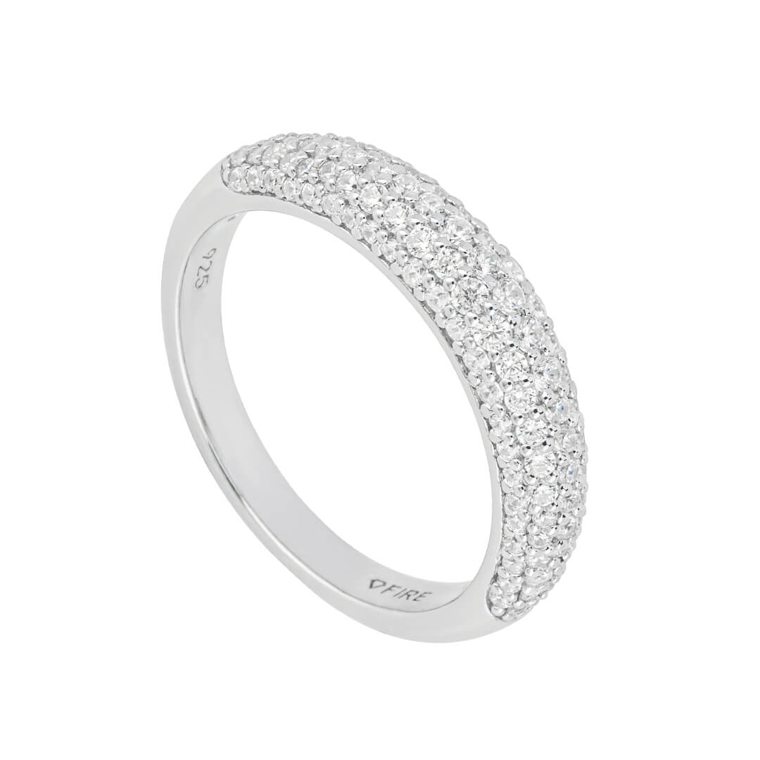 Pave Set Dome Ring