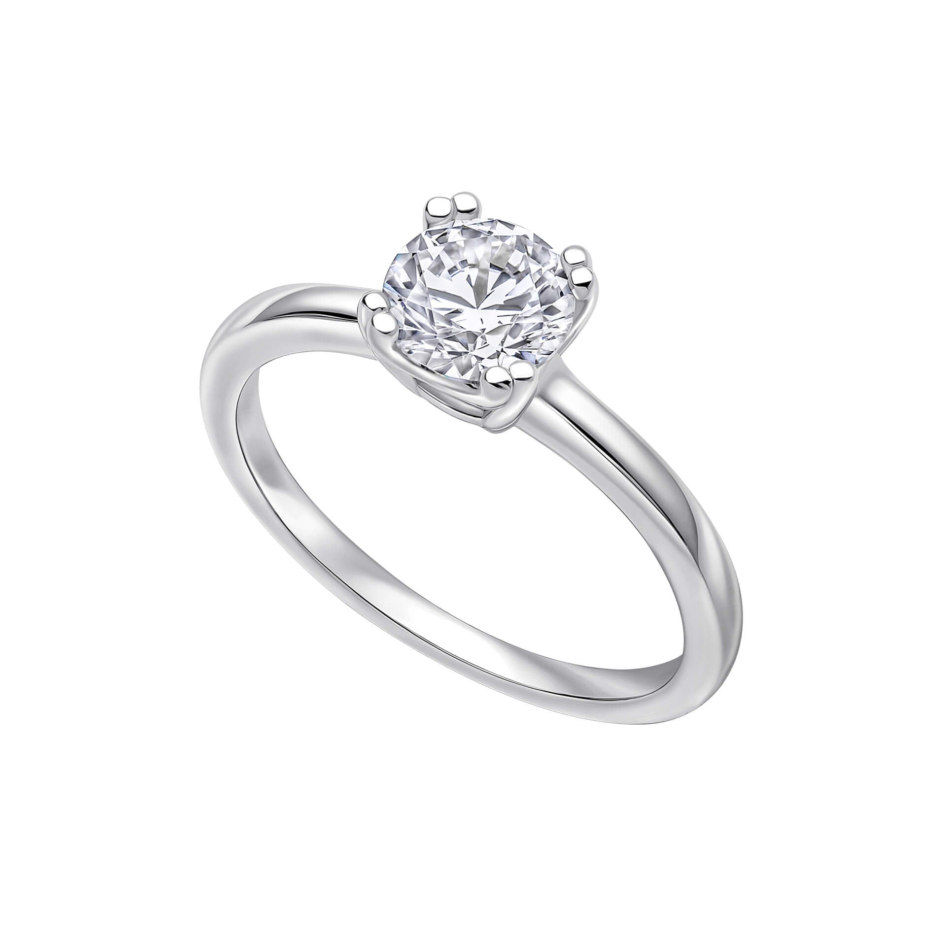 Double Claw Solitaire Ring