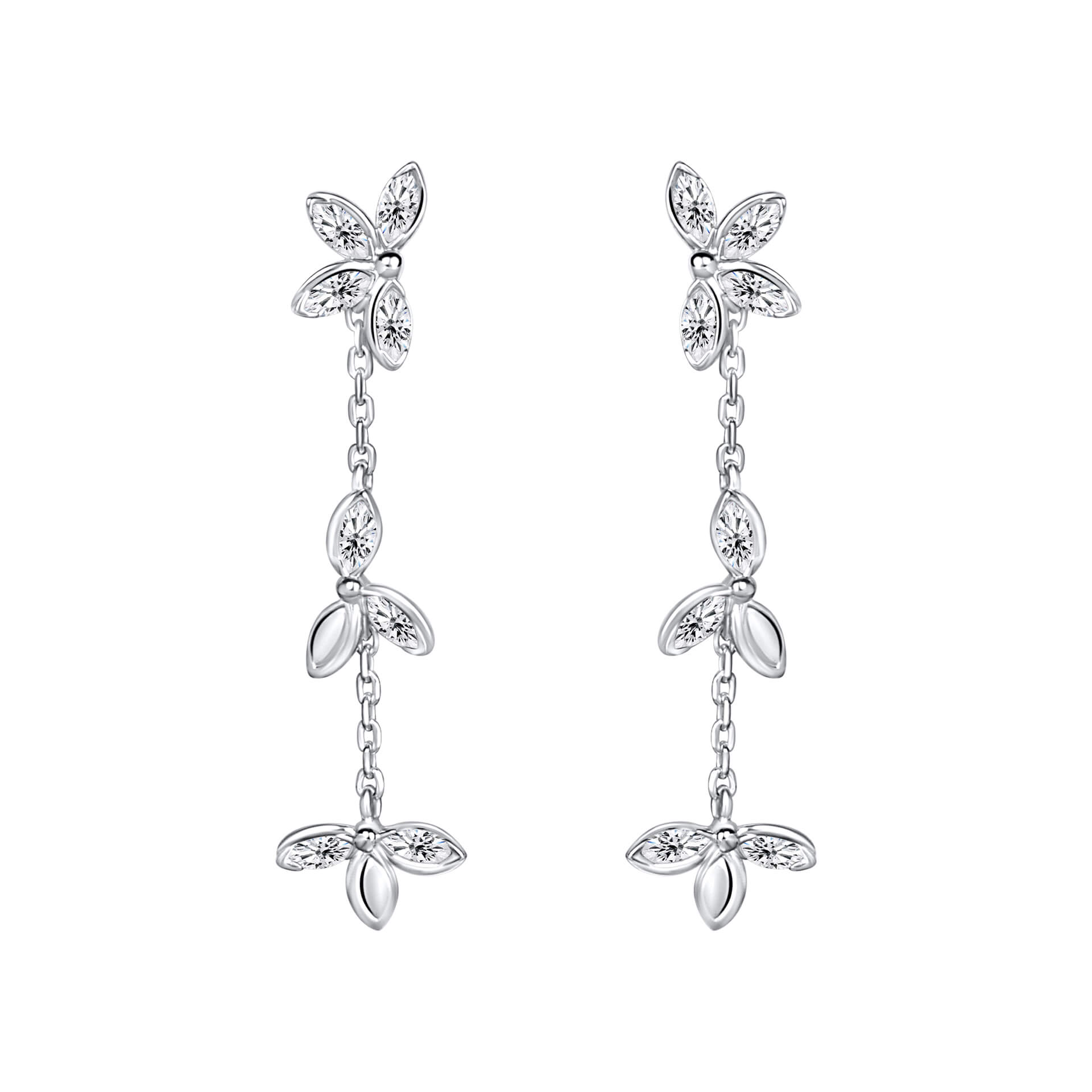 Tumbling Floral Drop Earrings