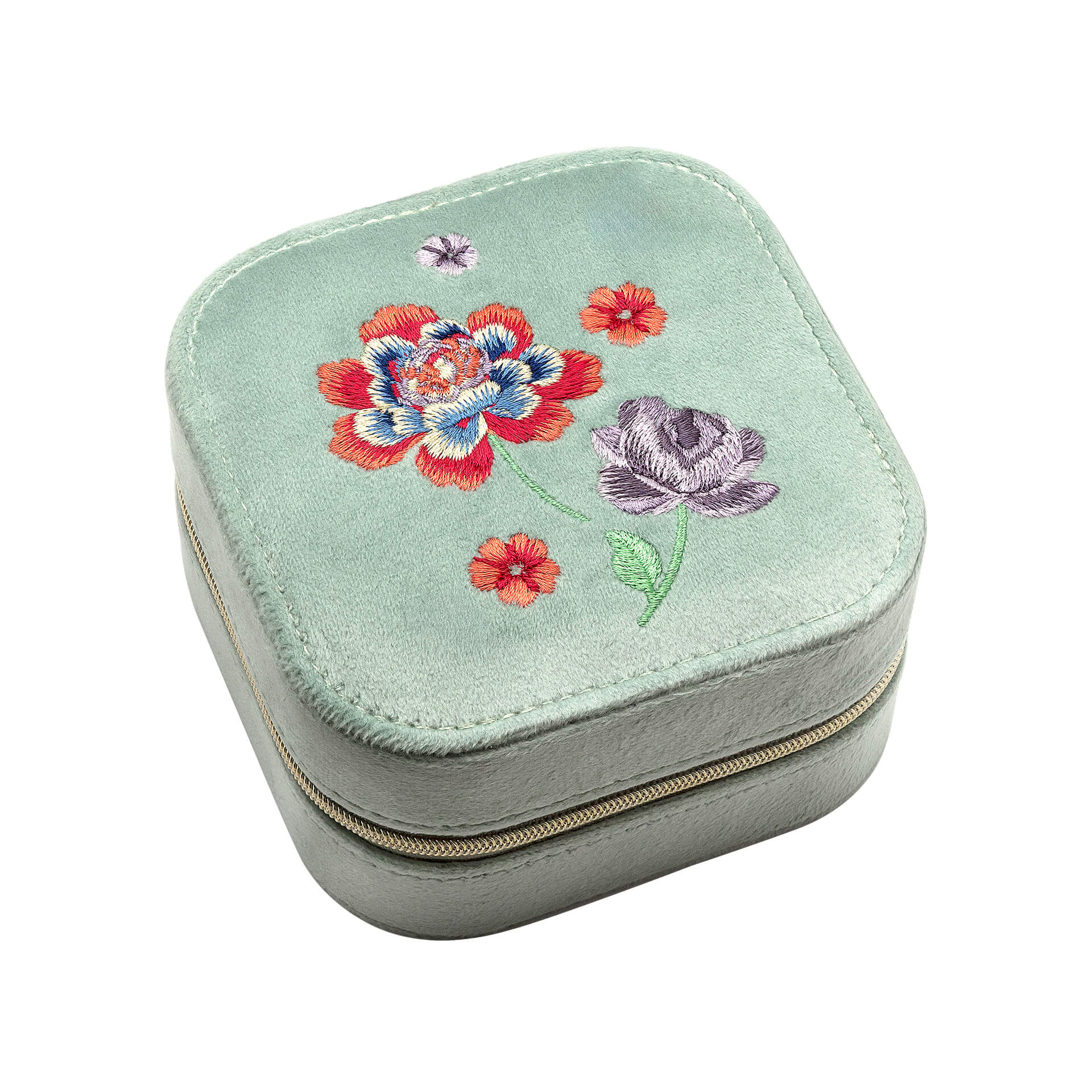 Elveden Embroidered Jewellery Box