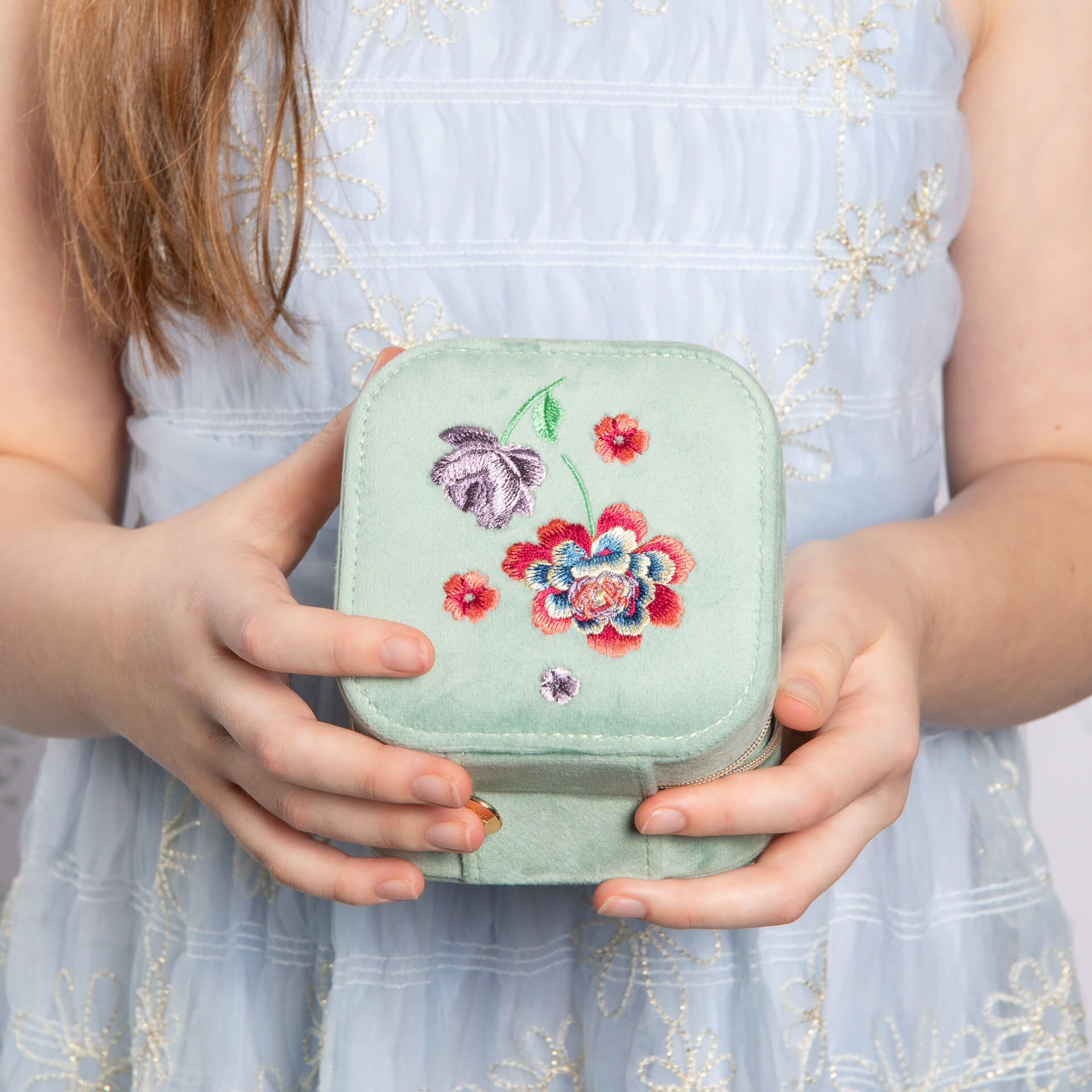 Elveden Embroidered Jewellery Box