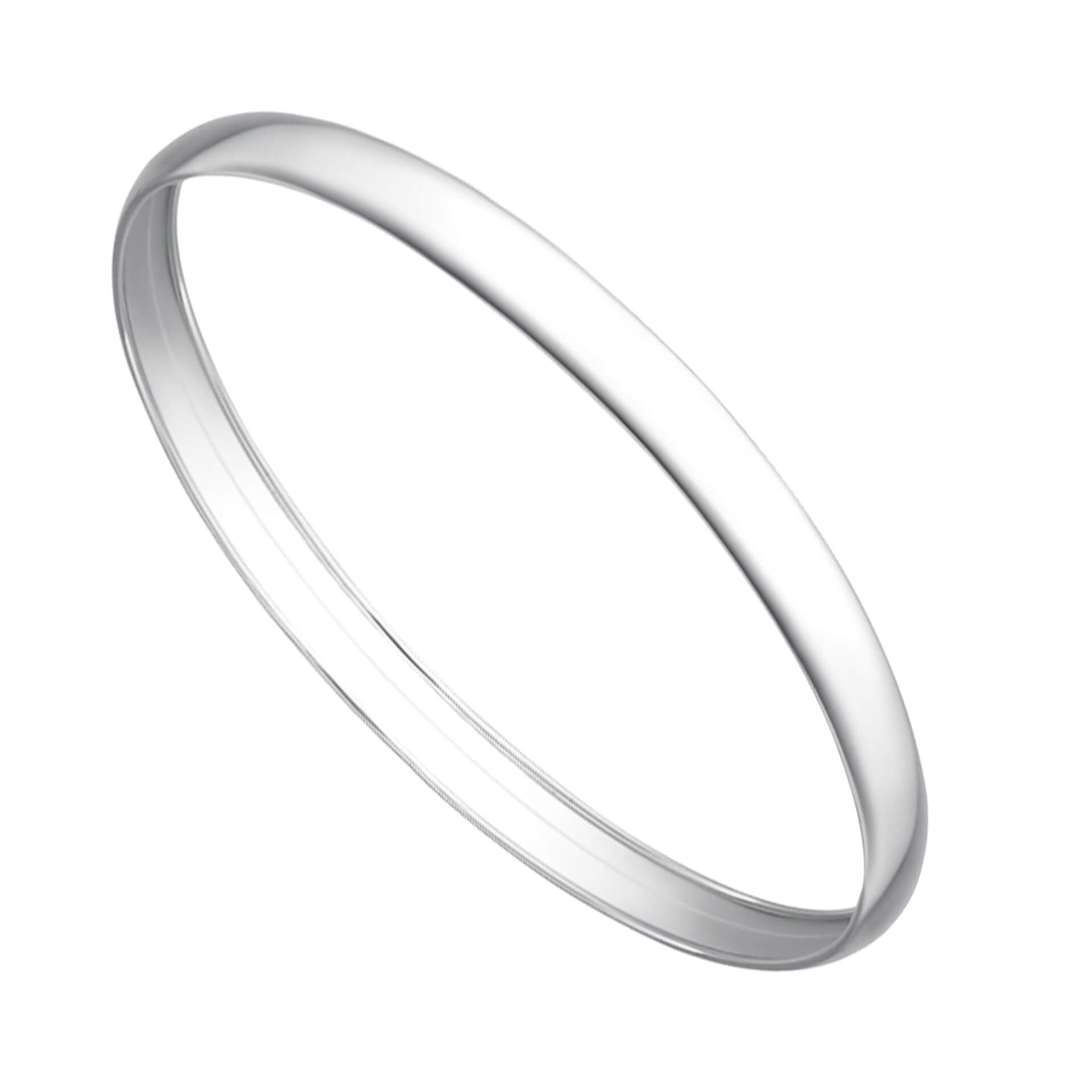 Plain Silver Bangle