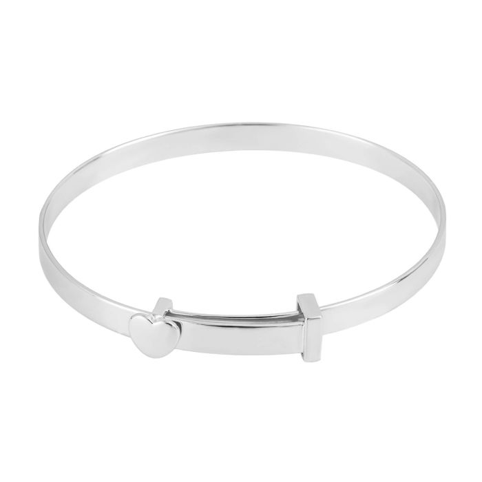 Heart Motif Expandable Bangle