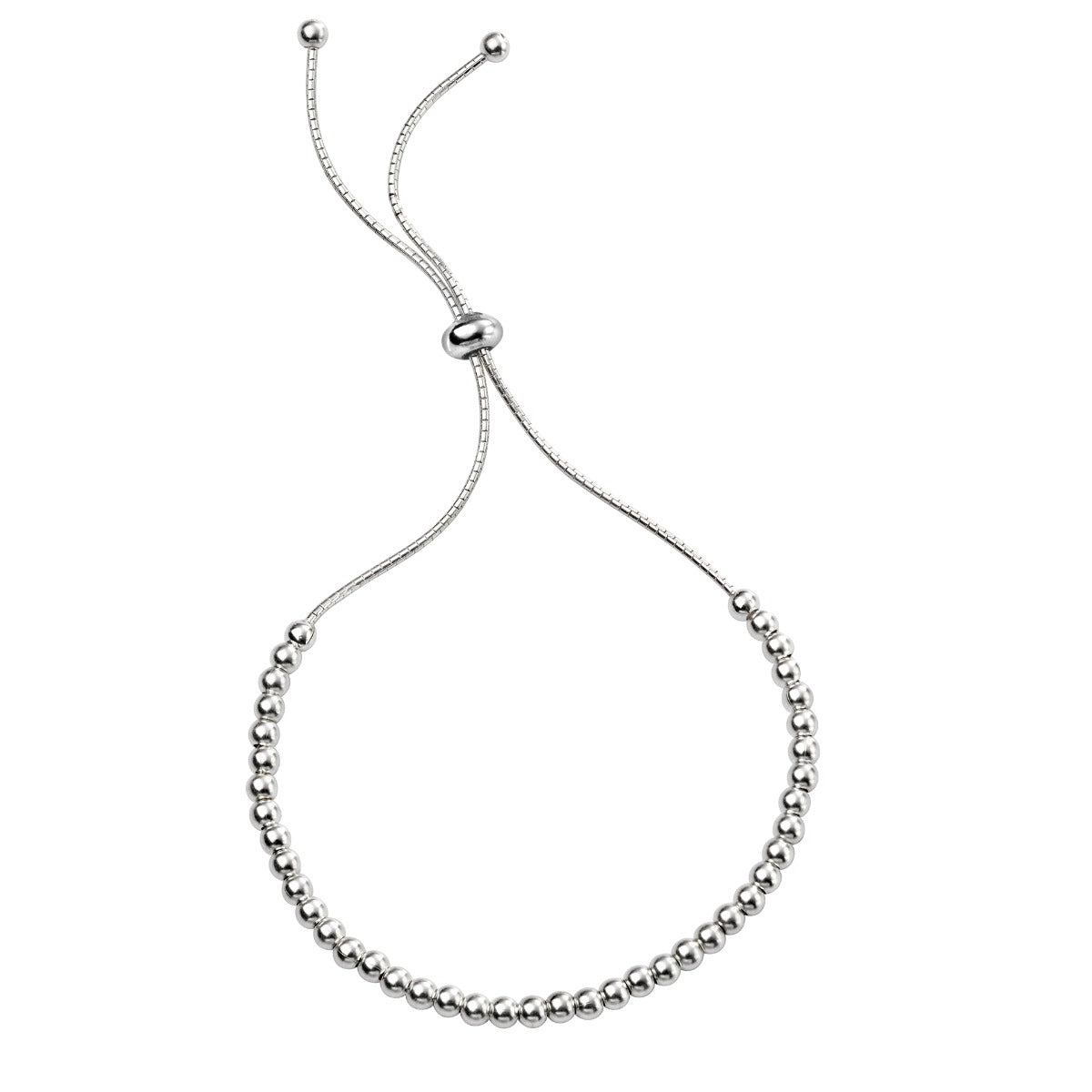 Polished Ball Adjustable Toggle Bracelet