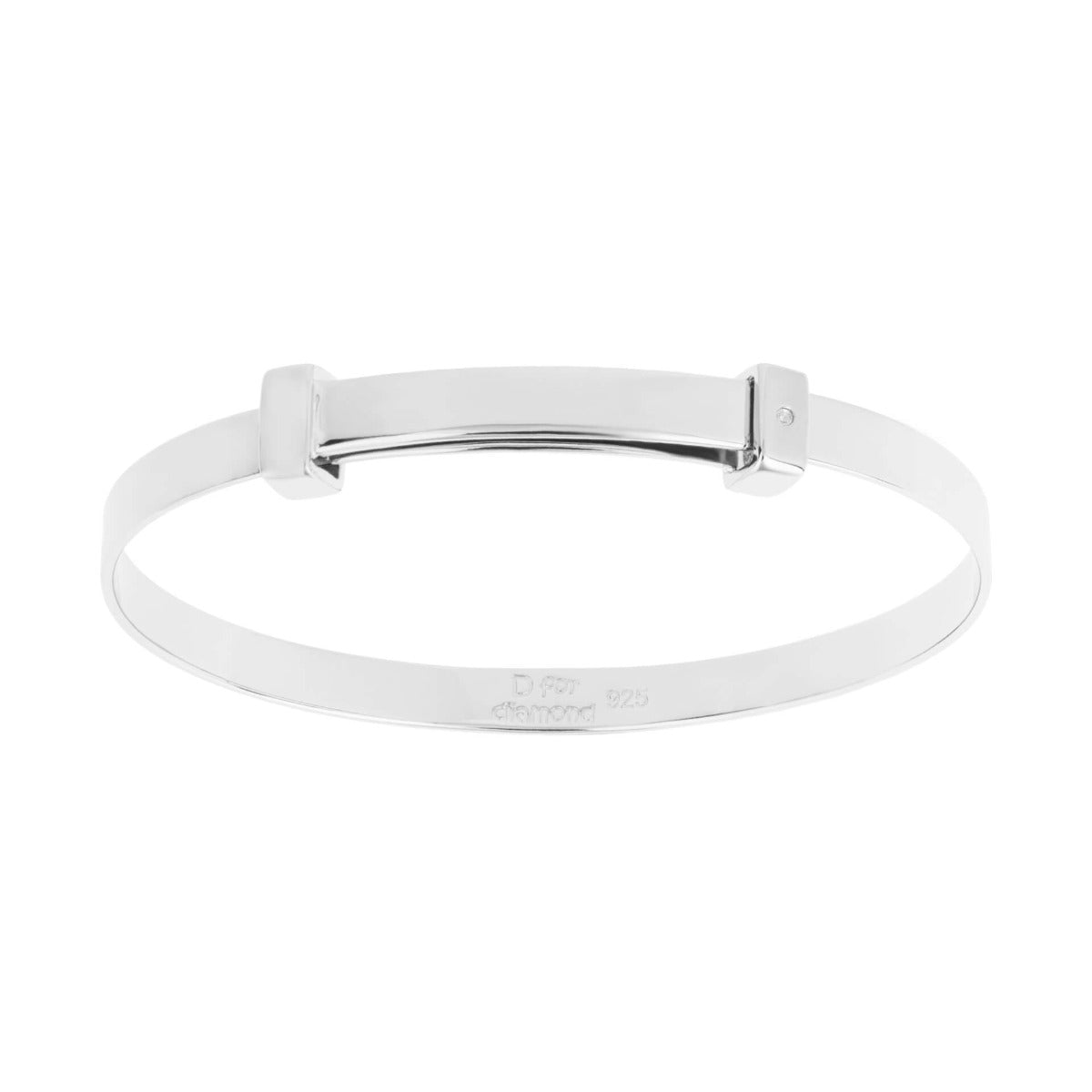 Expanding Bangle with Diamond
