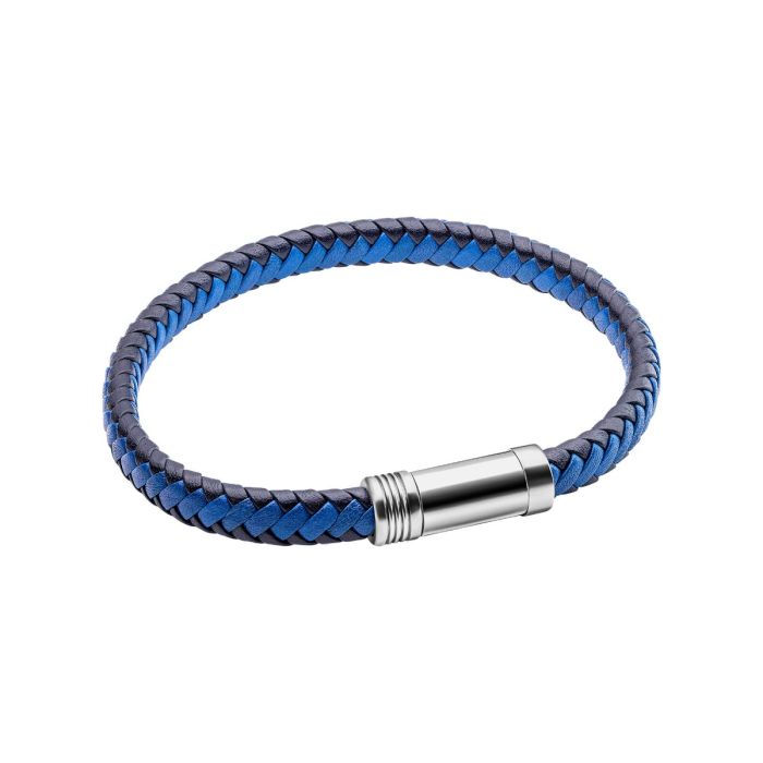 Multi-Tone Woven Leather Bracelet