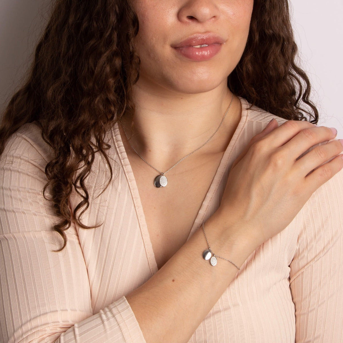 Engravable Tag Bracelet with Pave Set Oval Tag