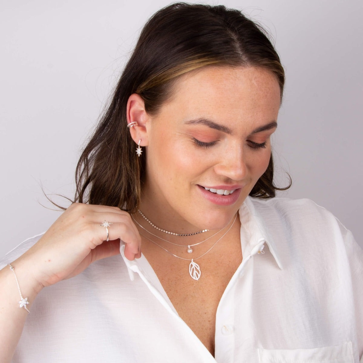 CZ Double Row Ear Cuff