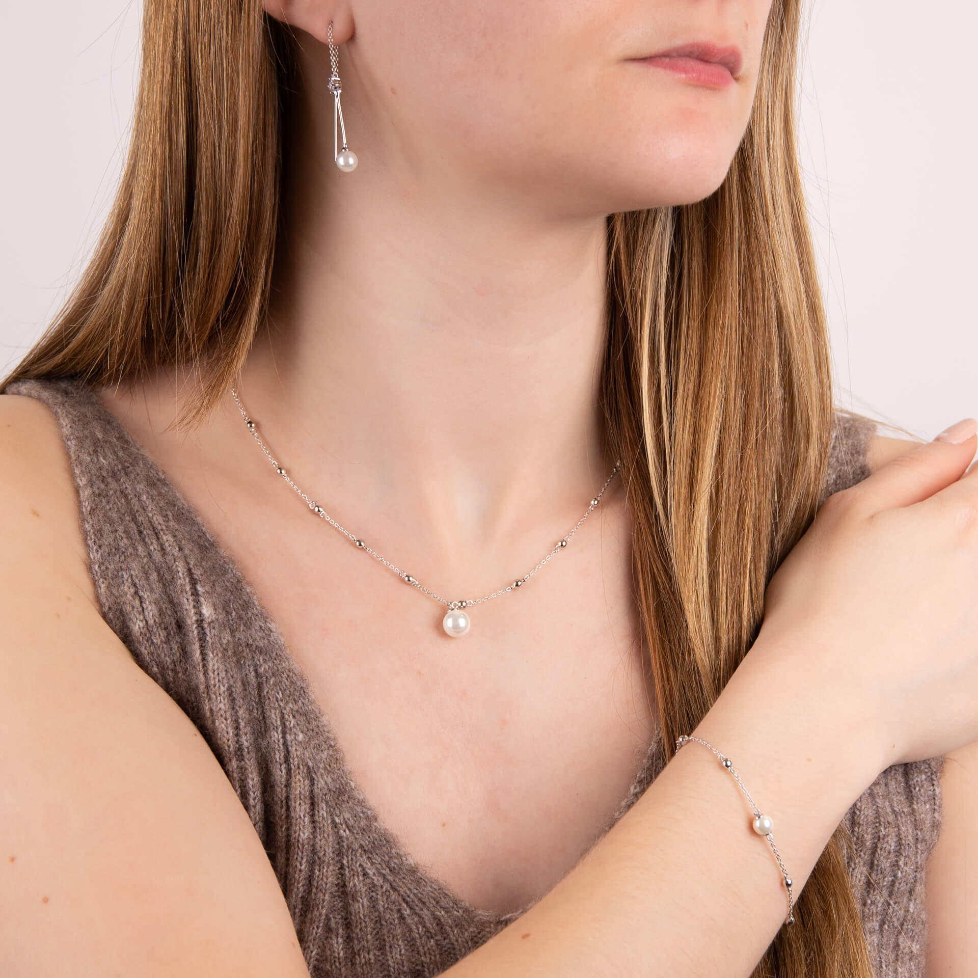 Pull Through Chain Drop Earrings