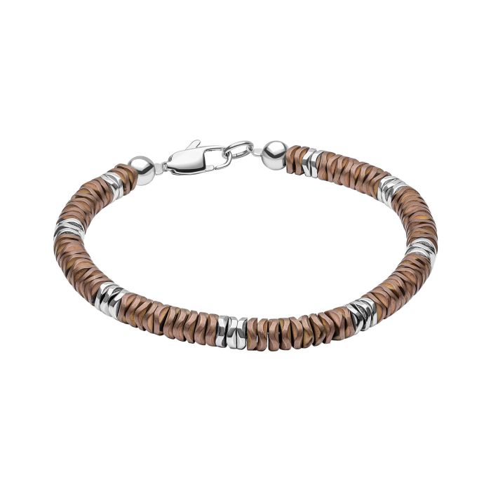 Stainless Steel Bracelet with Hematite