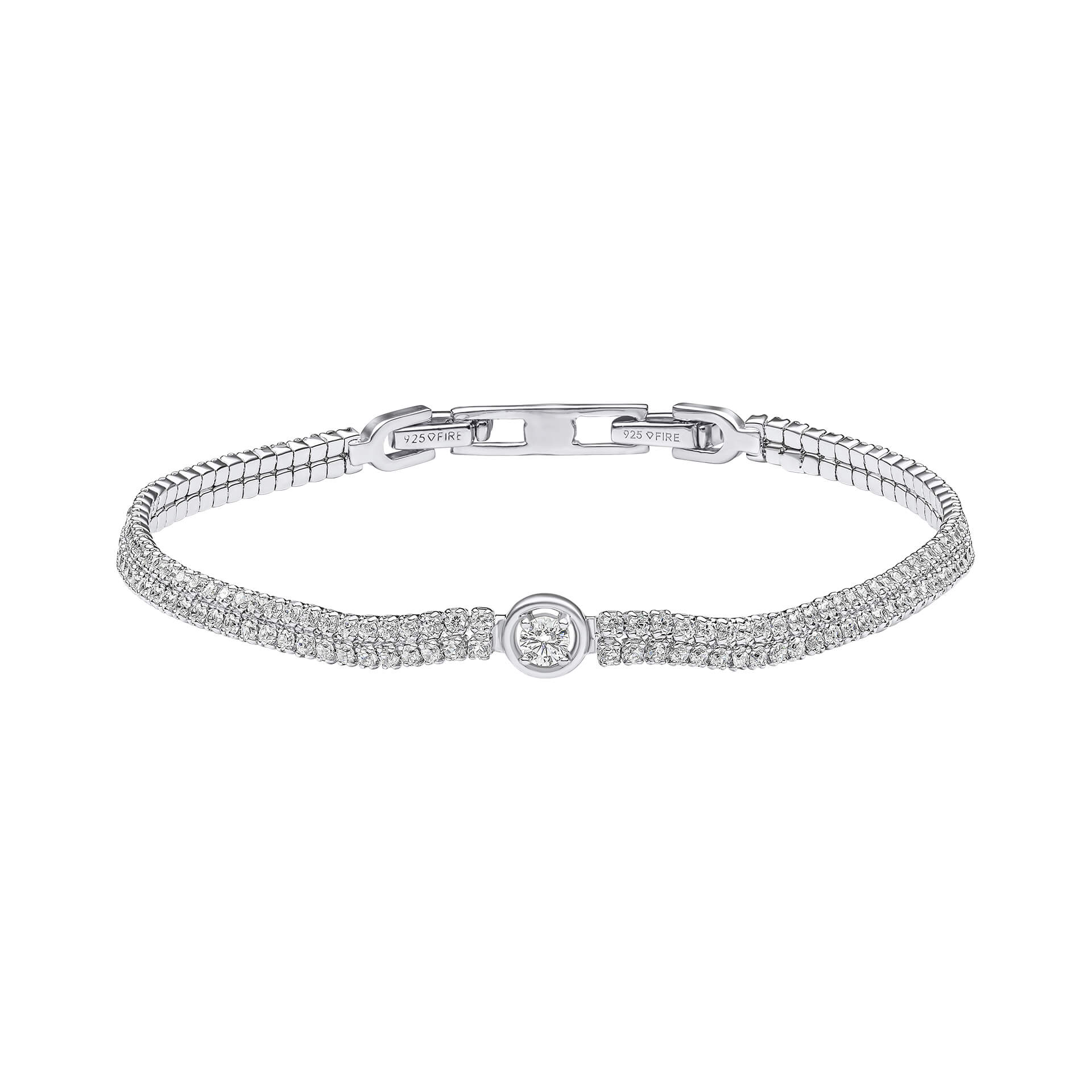 Double Row Fine Tennis Bracelet