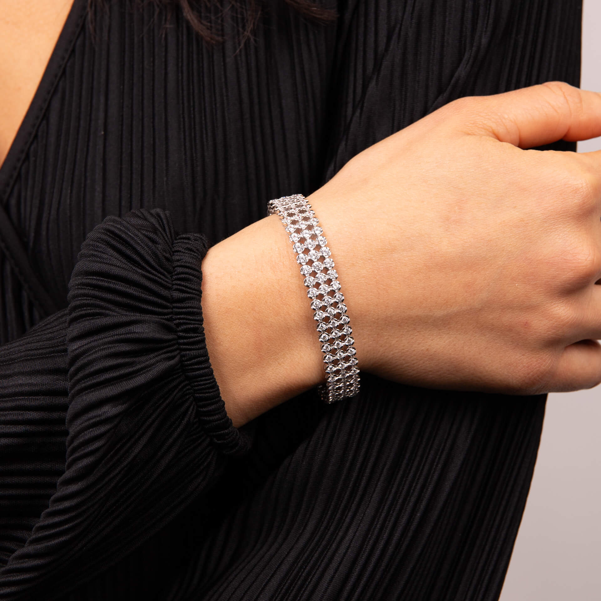 Triple Row Bracelet