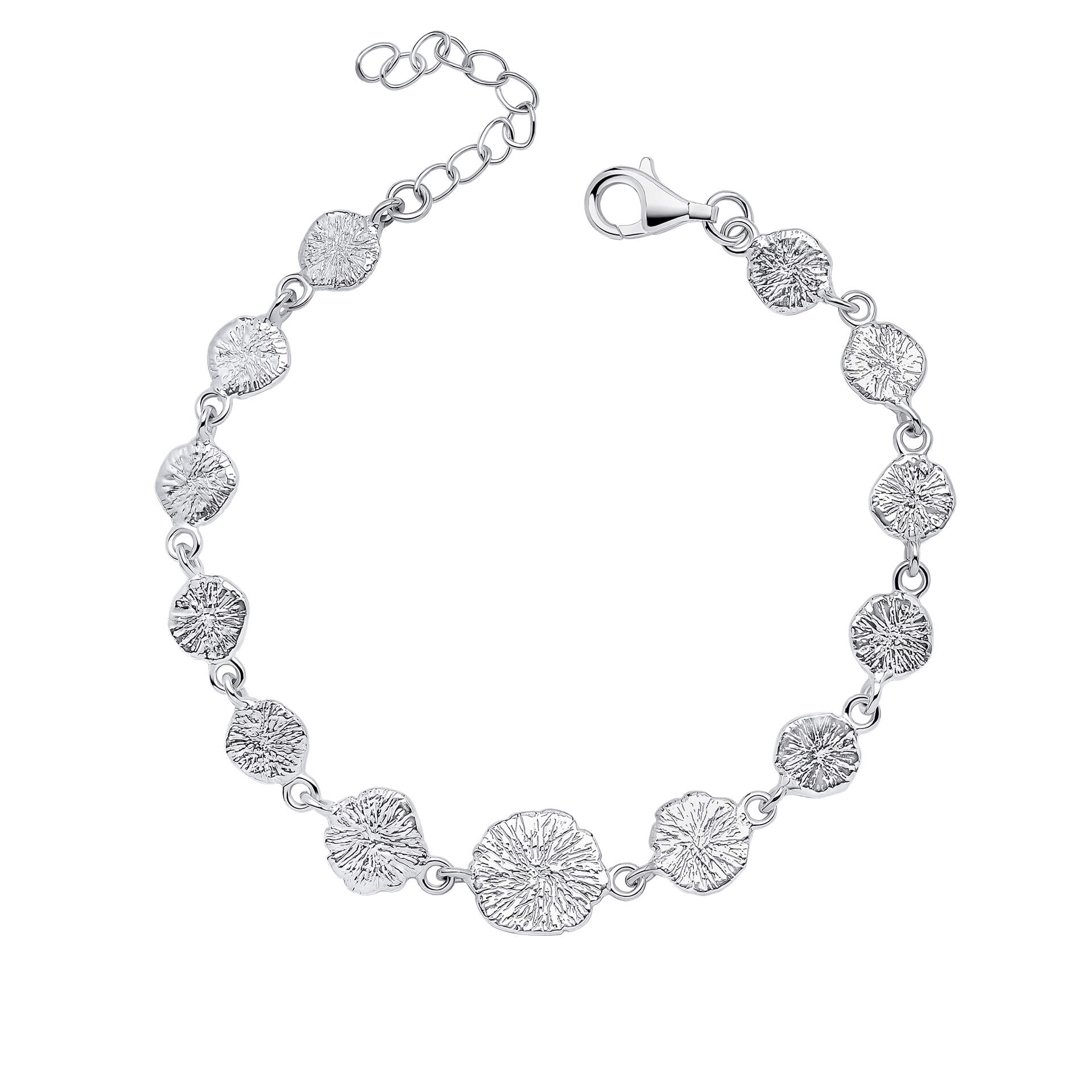 Spray Textured Discs Bracelet