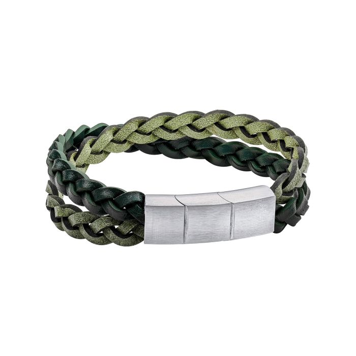 Double Braided Leather Bracelet