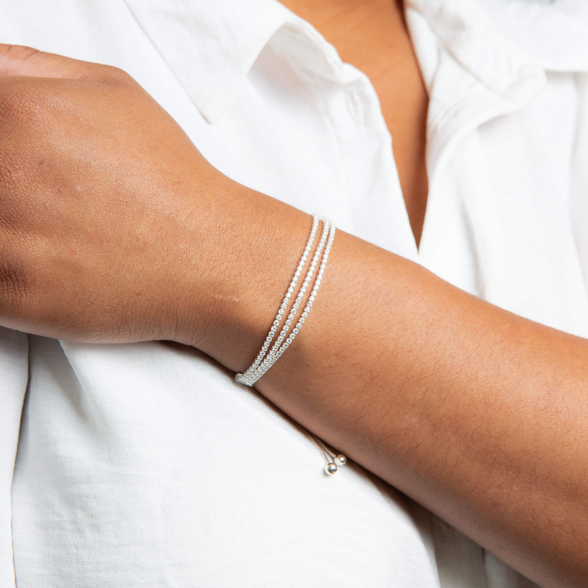 Multi Strand Cup Chain Bracelet