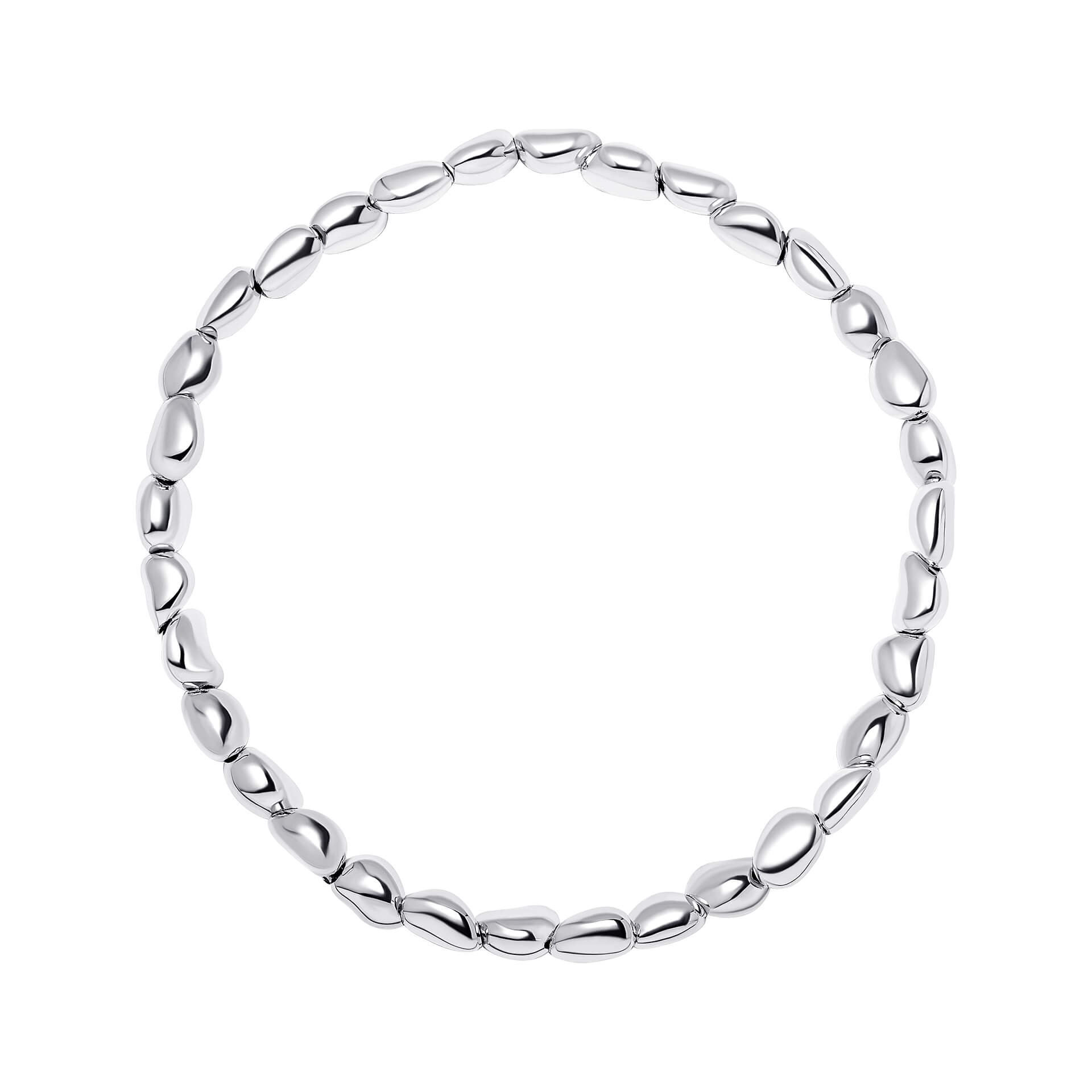 Organic Bead Stretch Bracelet