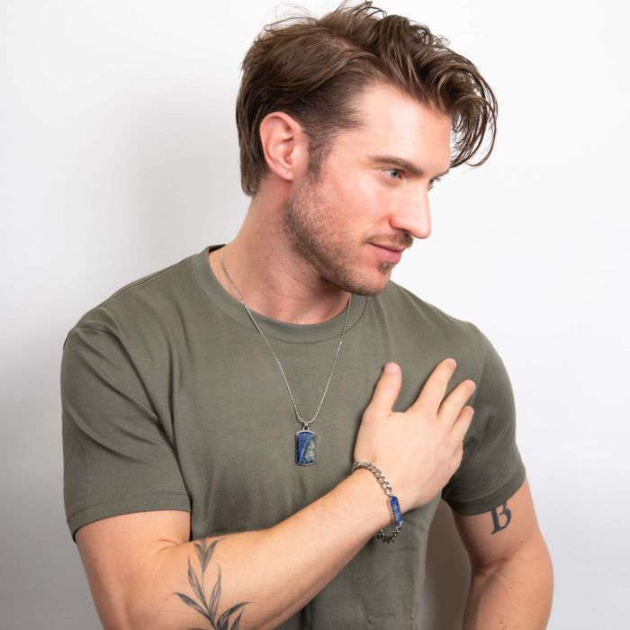 Lapis Bar Bracelet