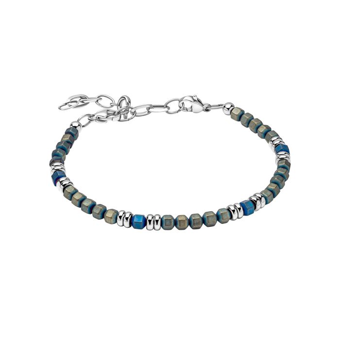 Blue Hematite Bead Bracelet