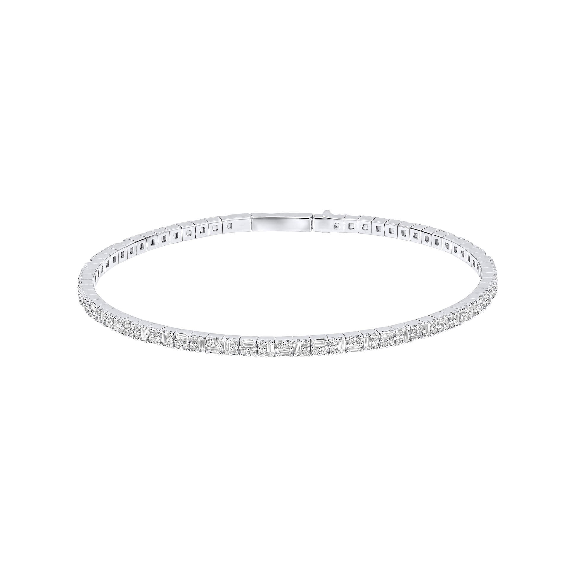 Multi-Stone Flexi Bangle