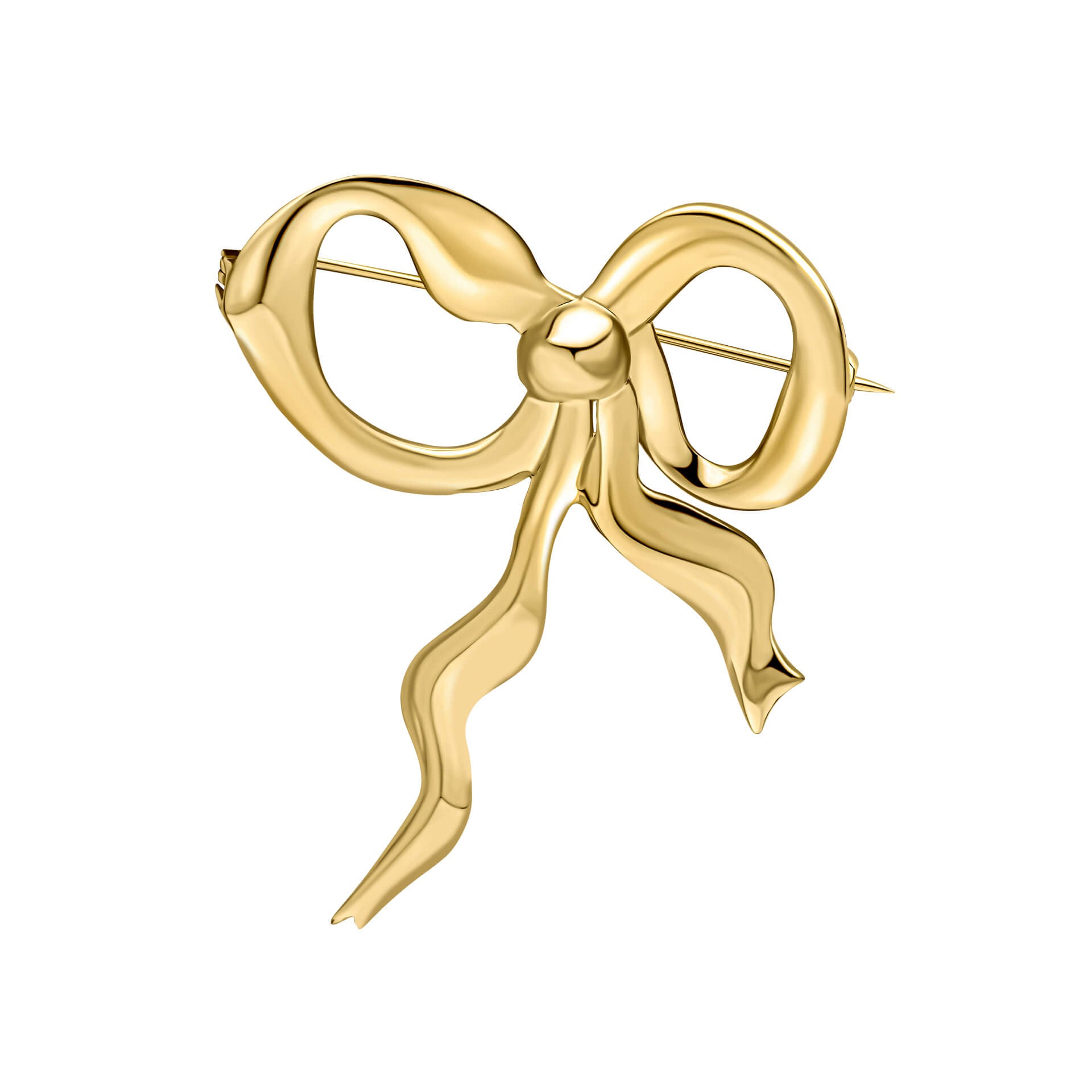 Statement Ribbon Bow Brooch