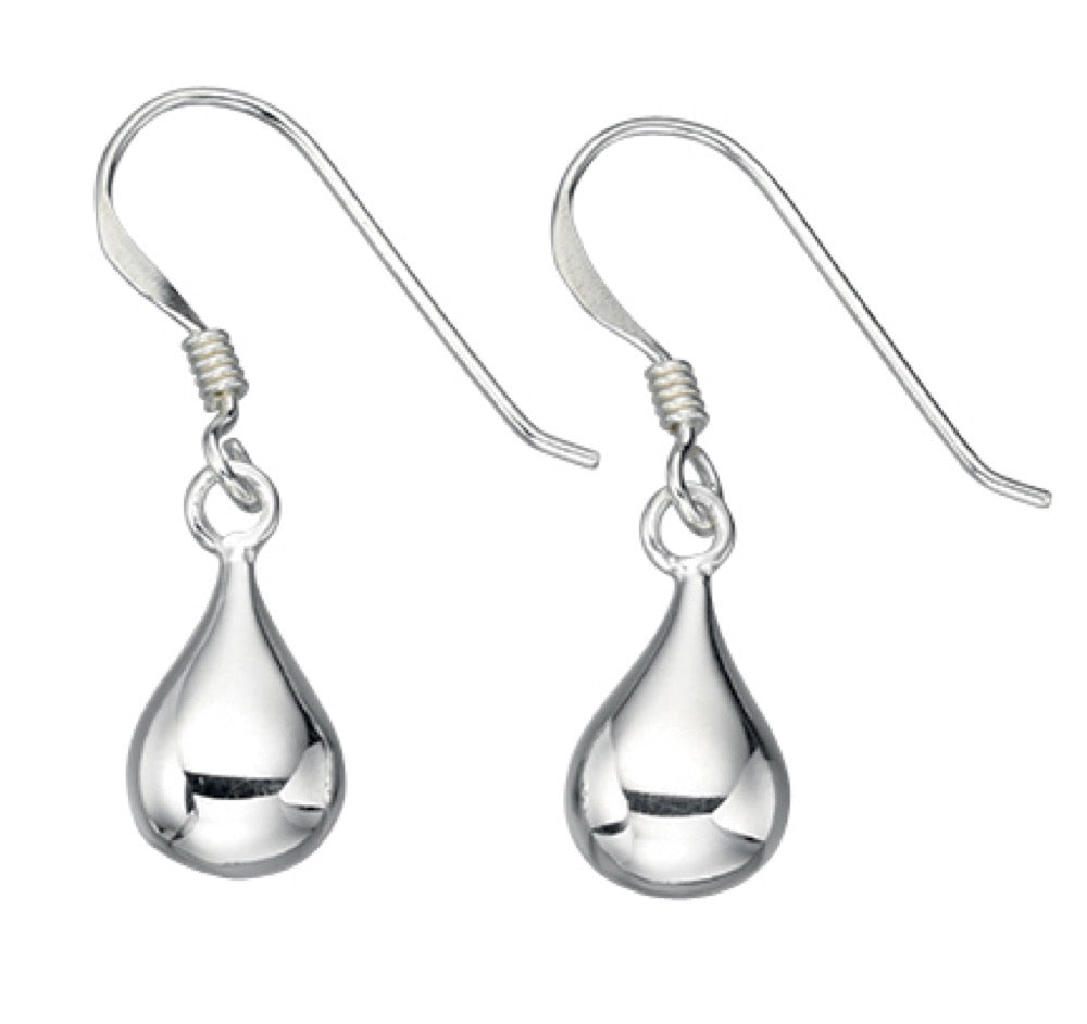 Plain Teardrop Drop Earrings