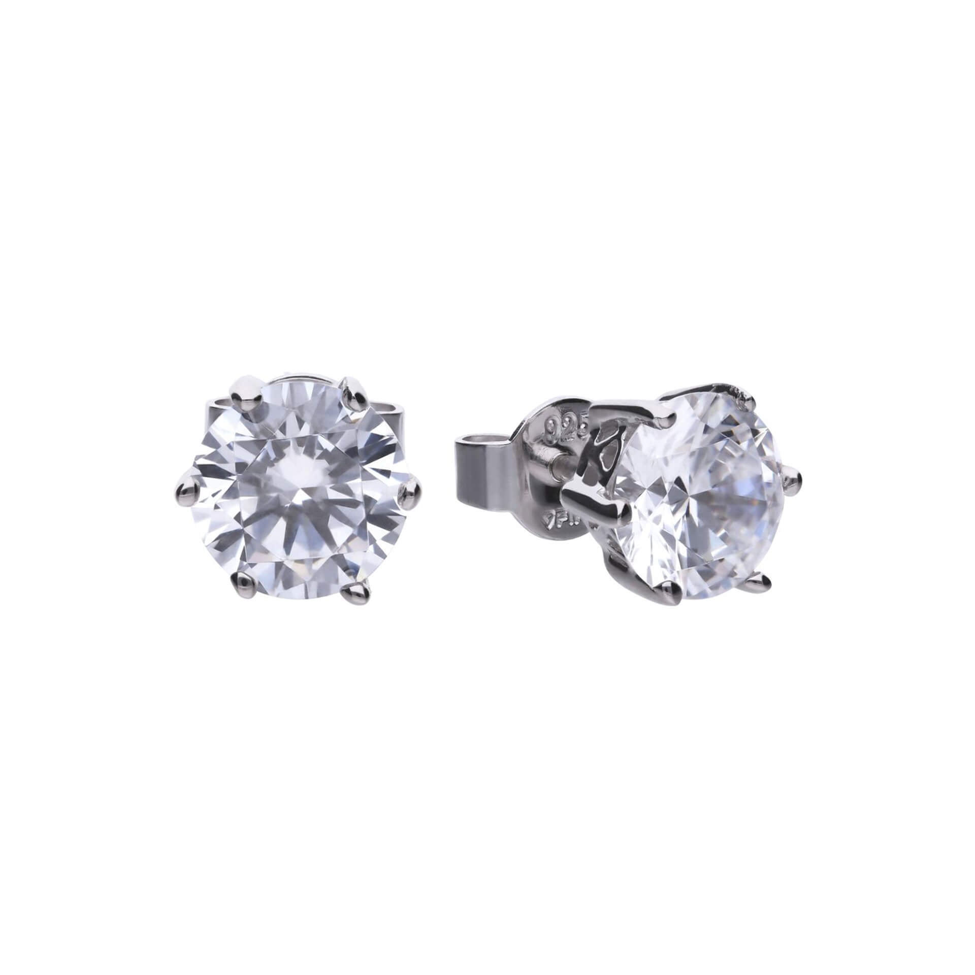 Six Claw Carat Stud Earrings