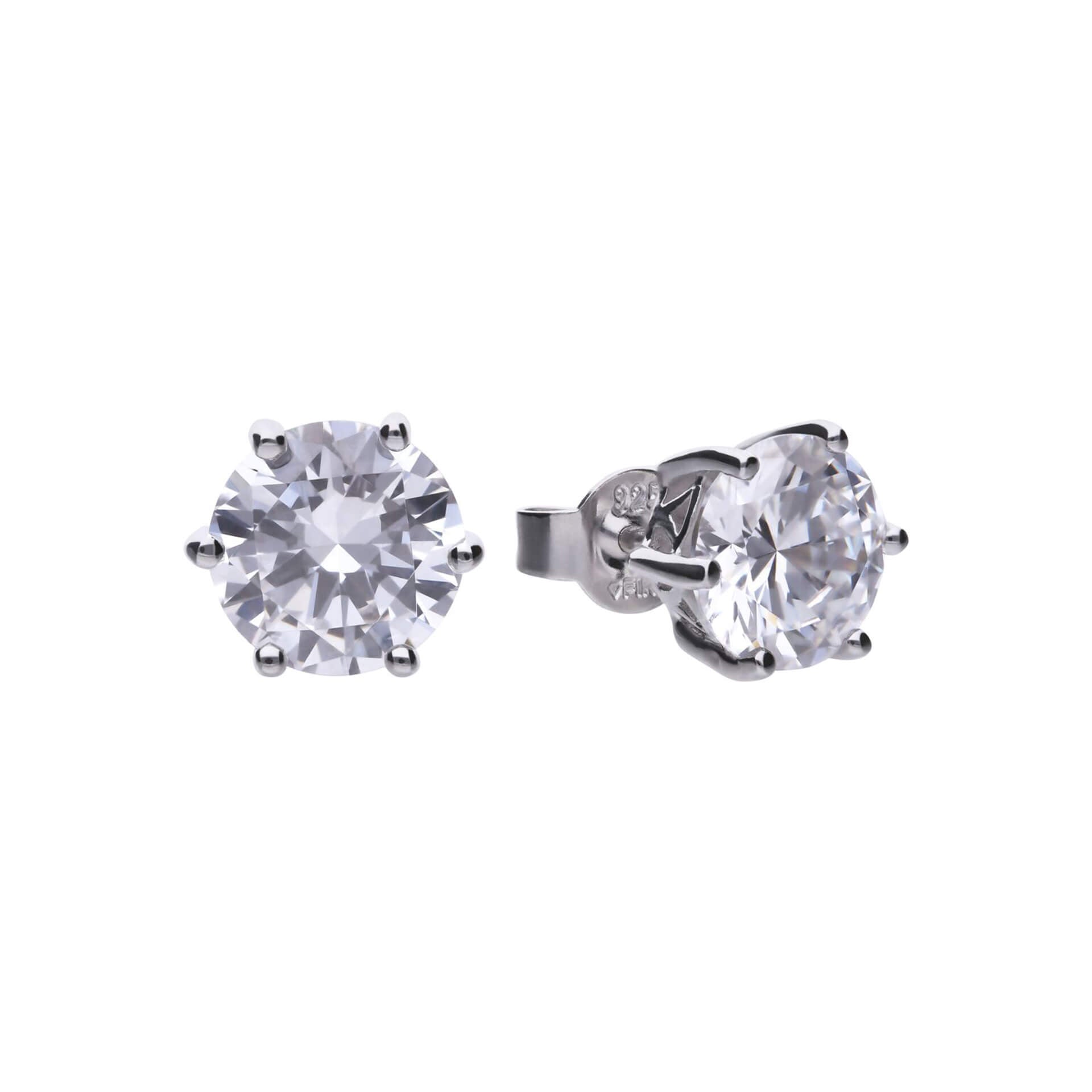 Six Claw Carat Stud Earrings
