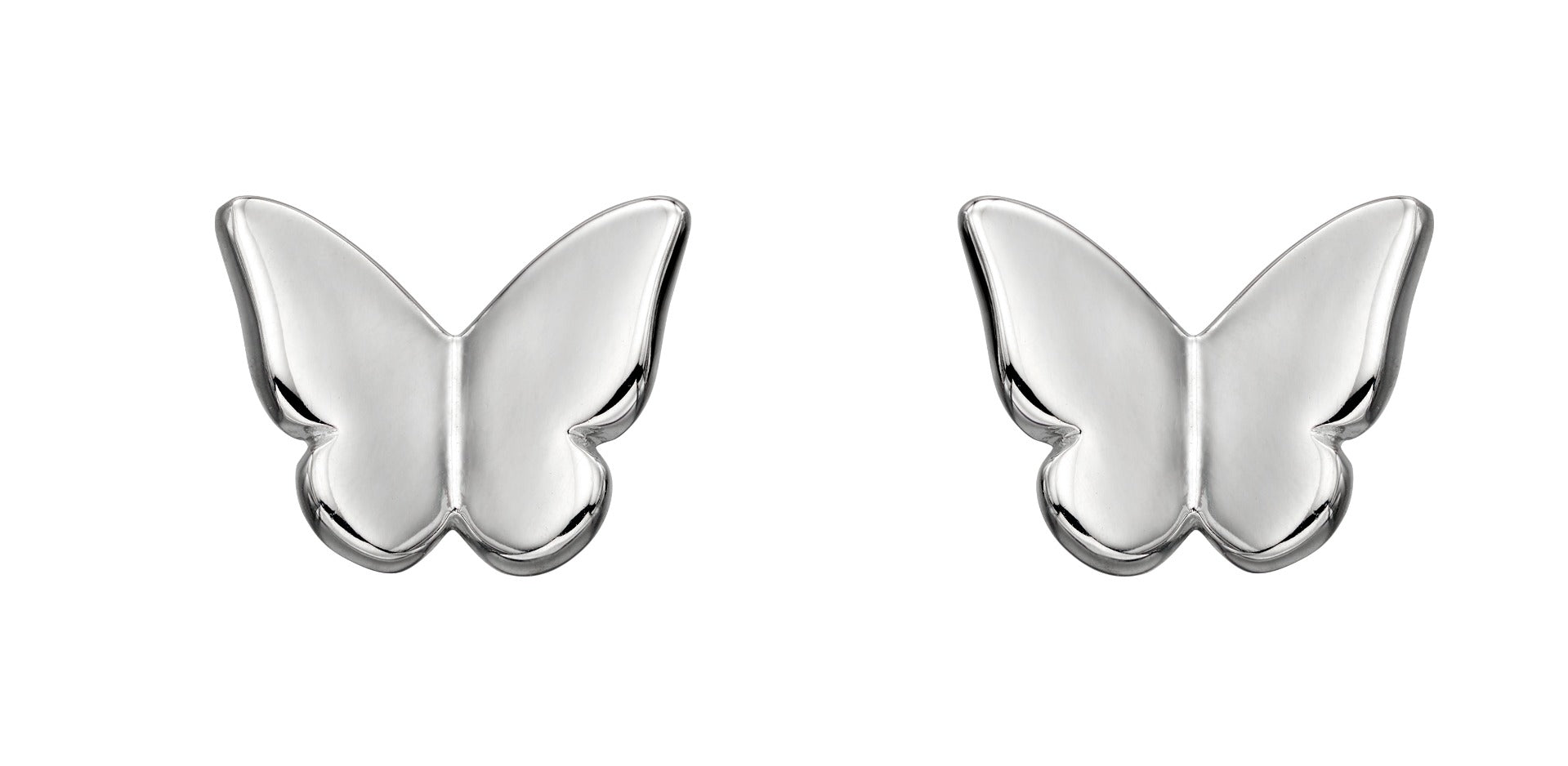 Silver Butterfly Stud Earrings