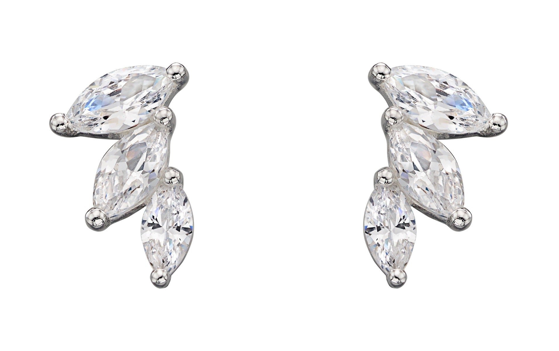 Cubic Zirconia Marquise Earrings