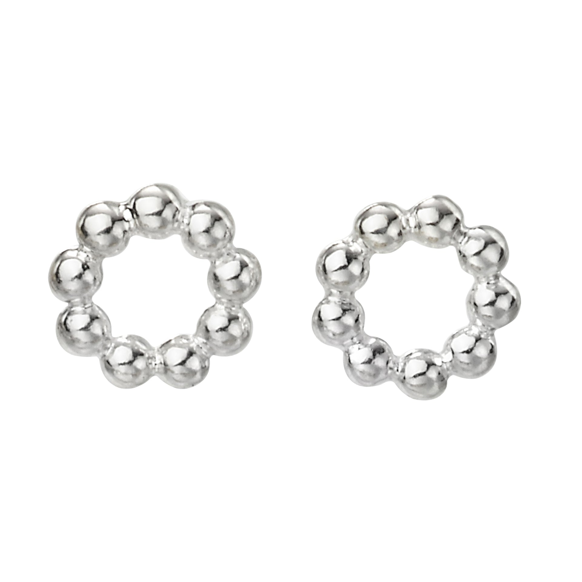 Circle Ball Stud Earrings