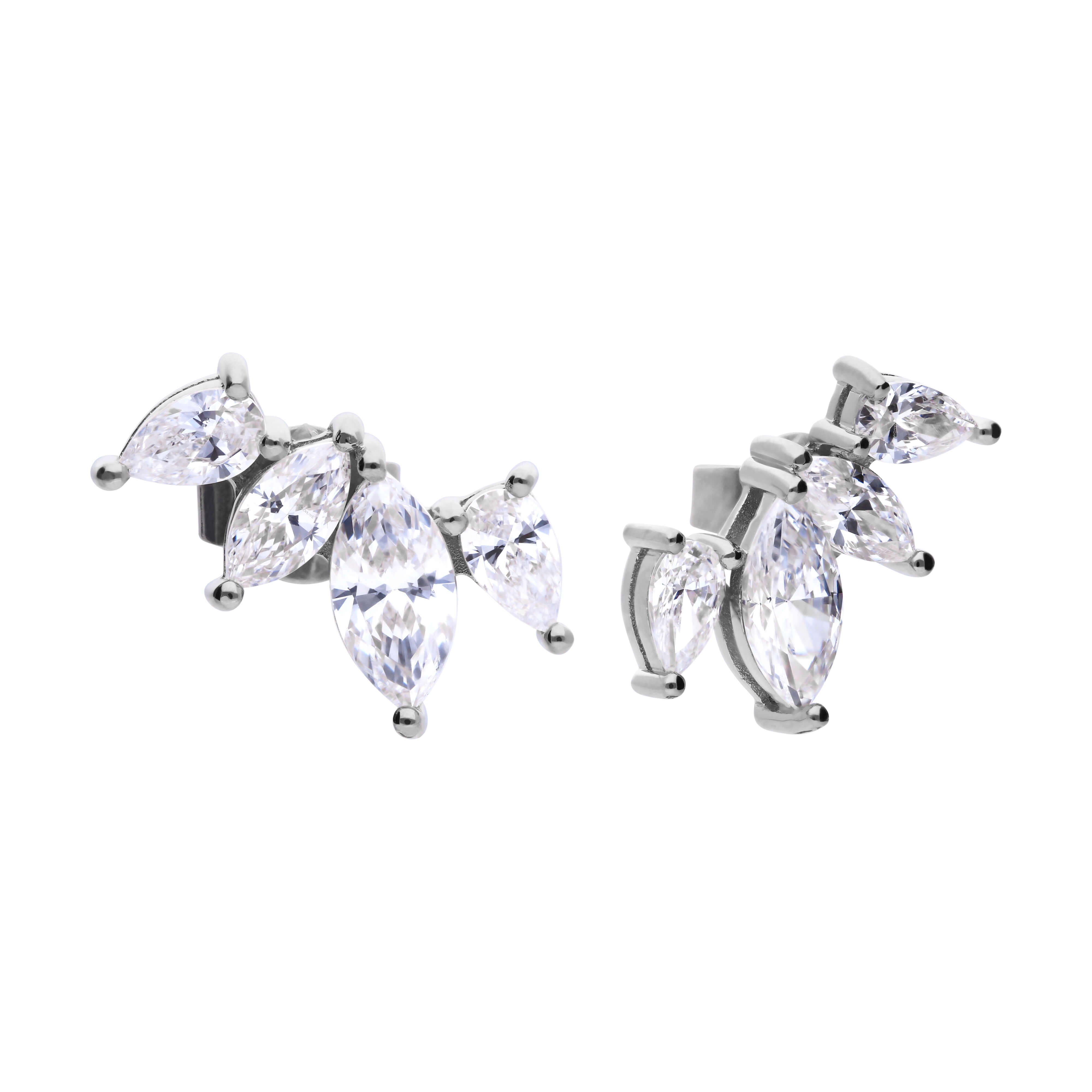 Marquise Crawler Earrings