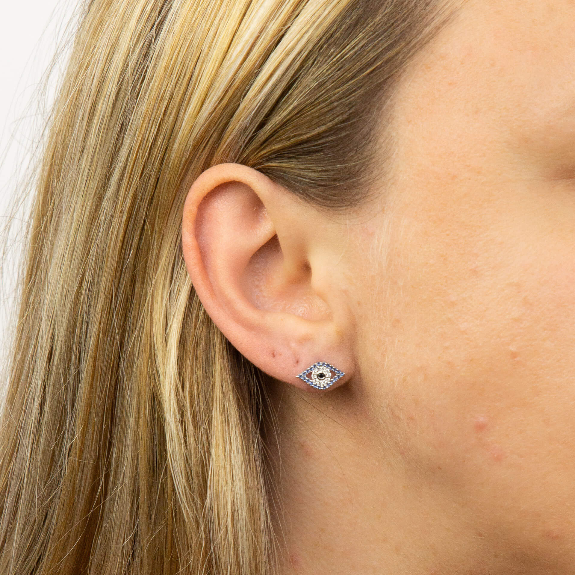 Evil Eye Stud Earrings