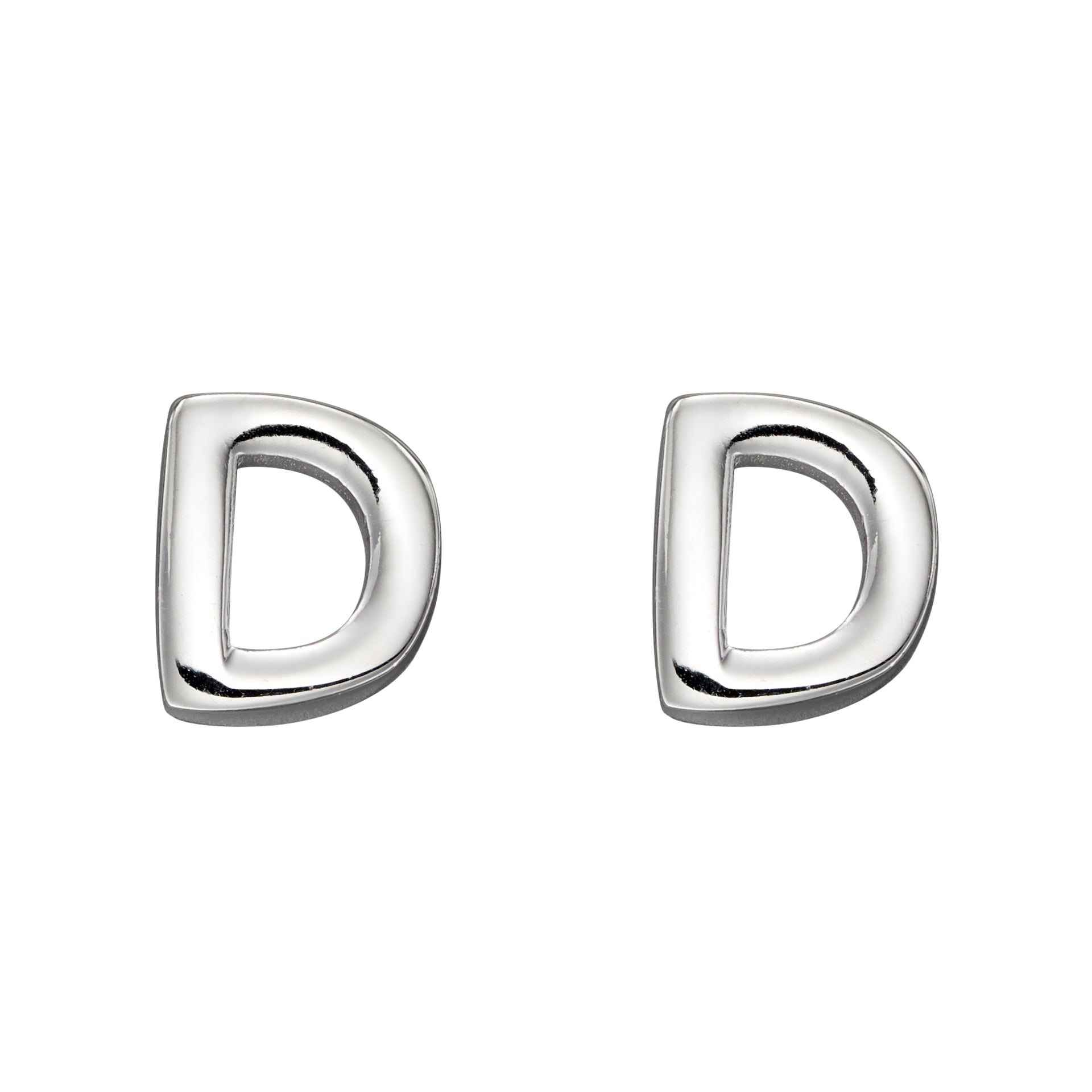 Initial Stud Earrings