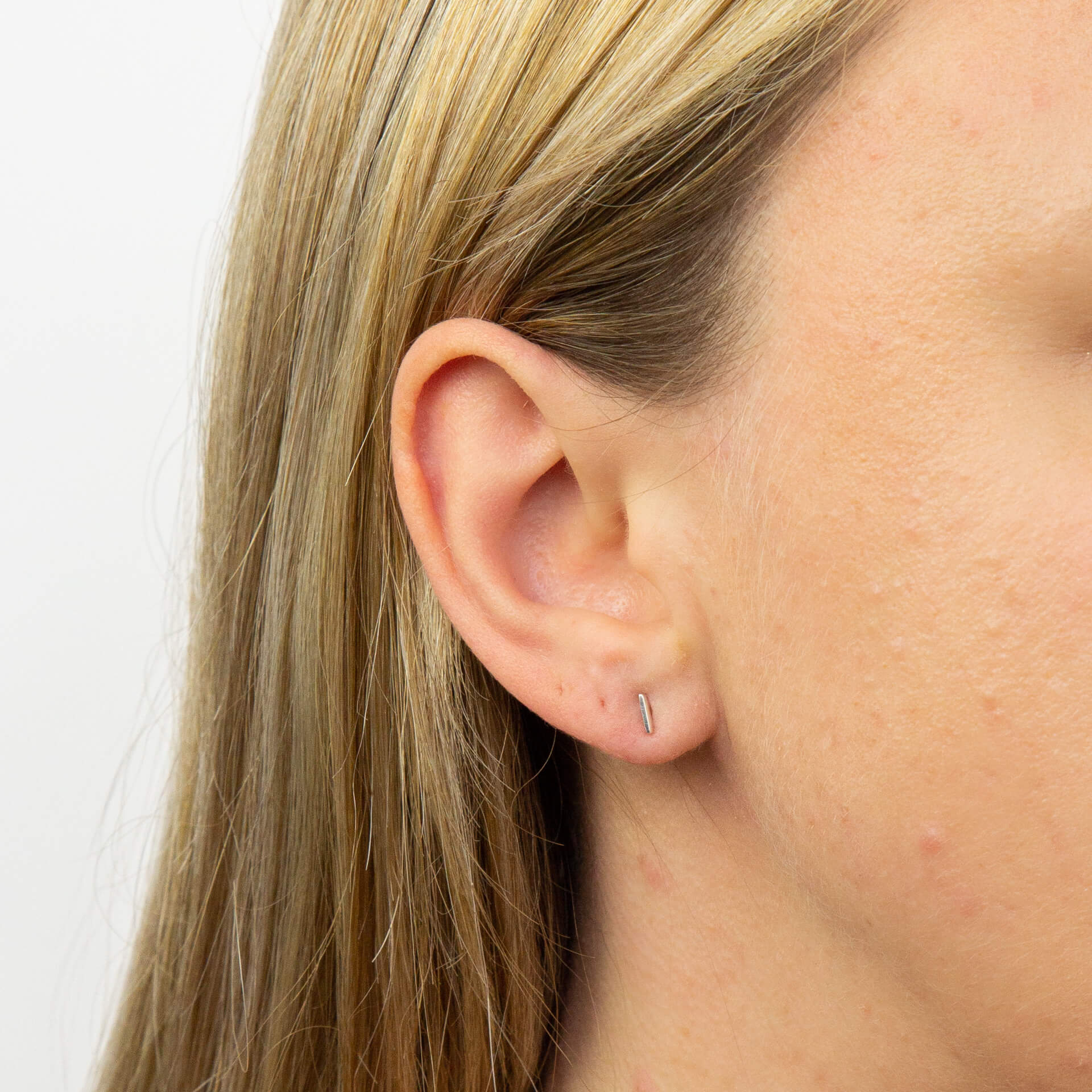 Initial Stud Earrings