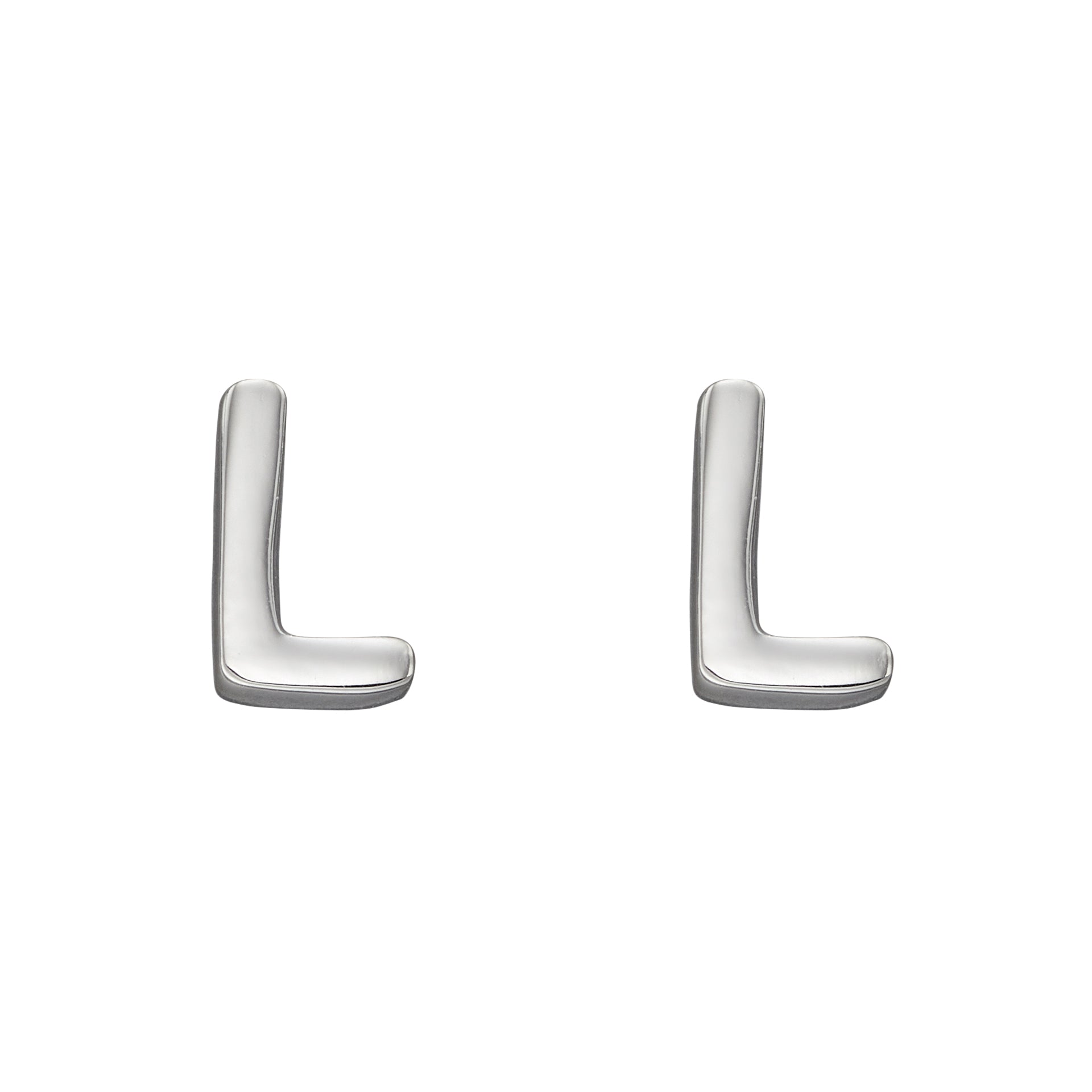 Initial Stud Earrings