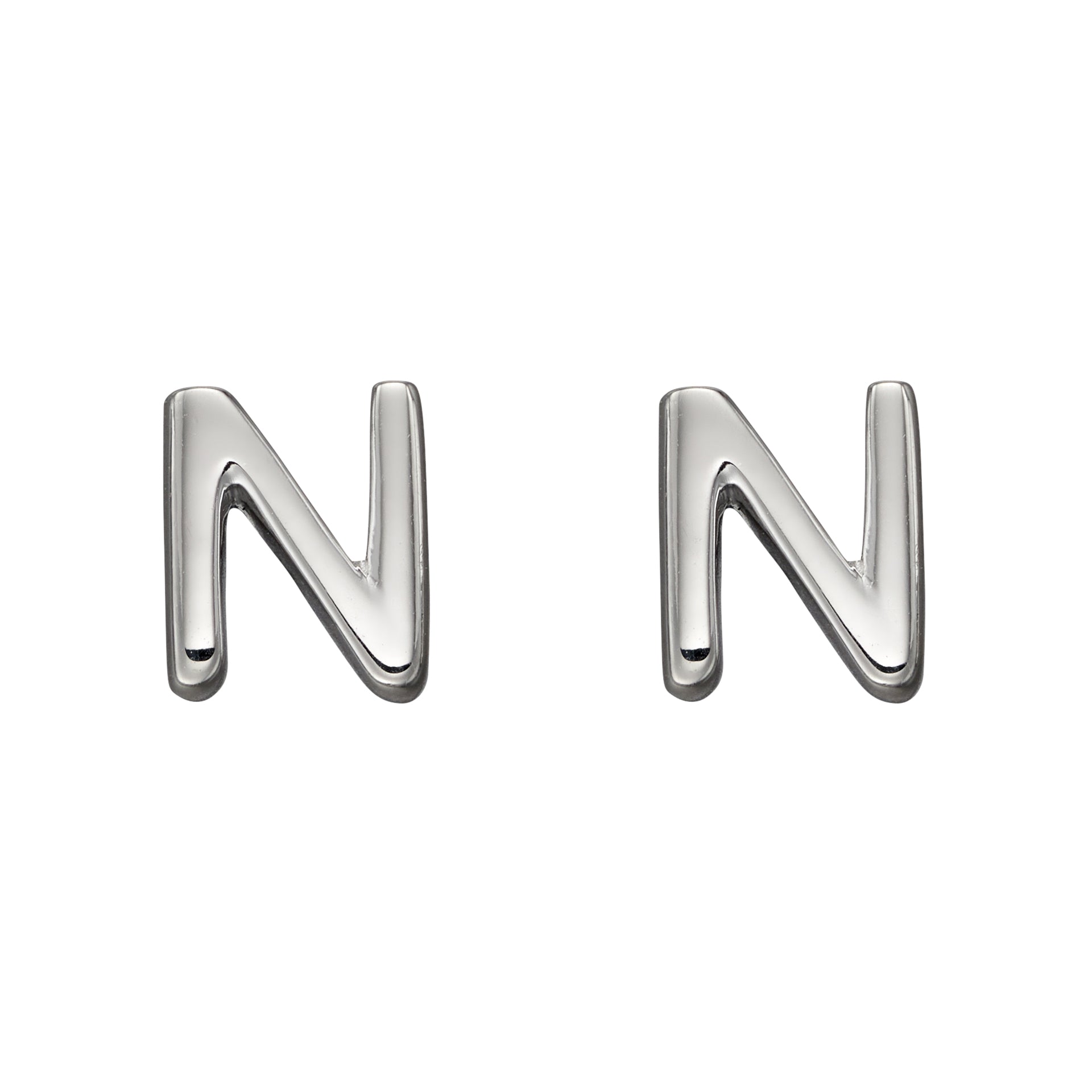 Initial Stud Earrings