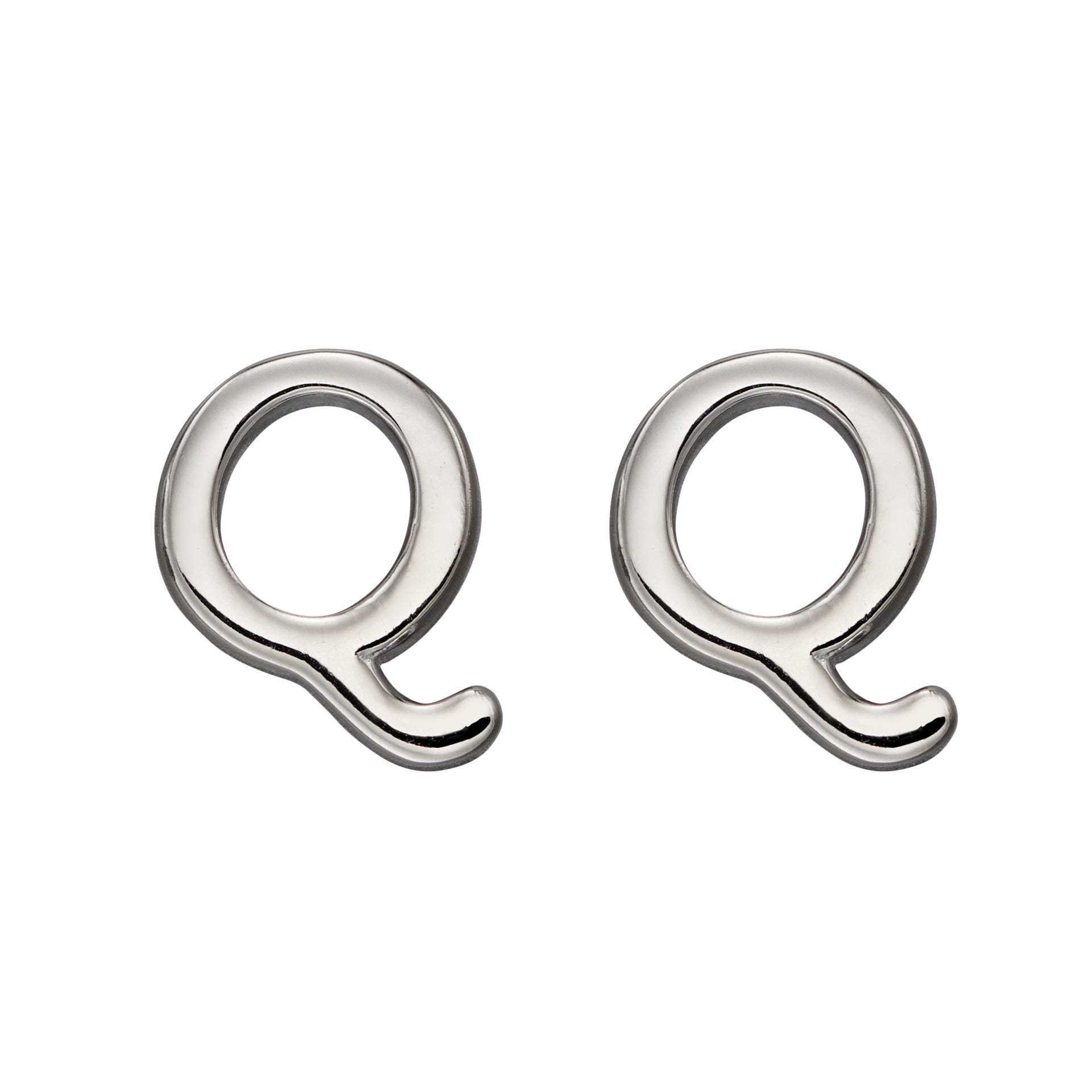 Initial Stud Earrings