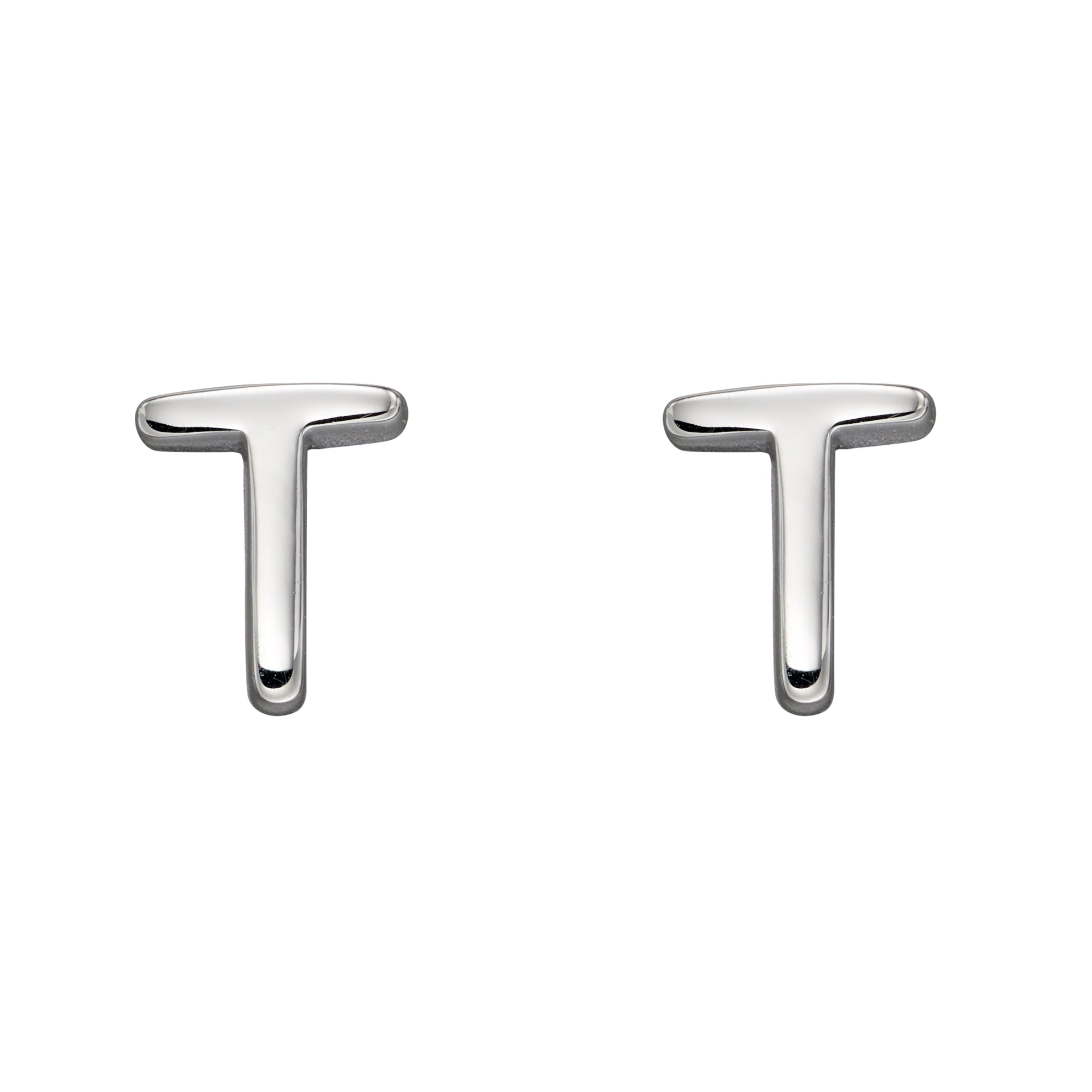 Initial Stud Earrings