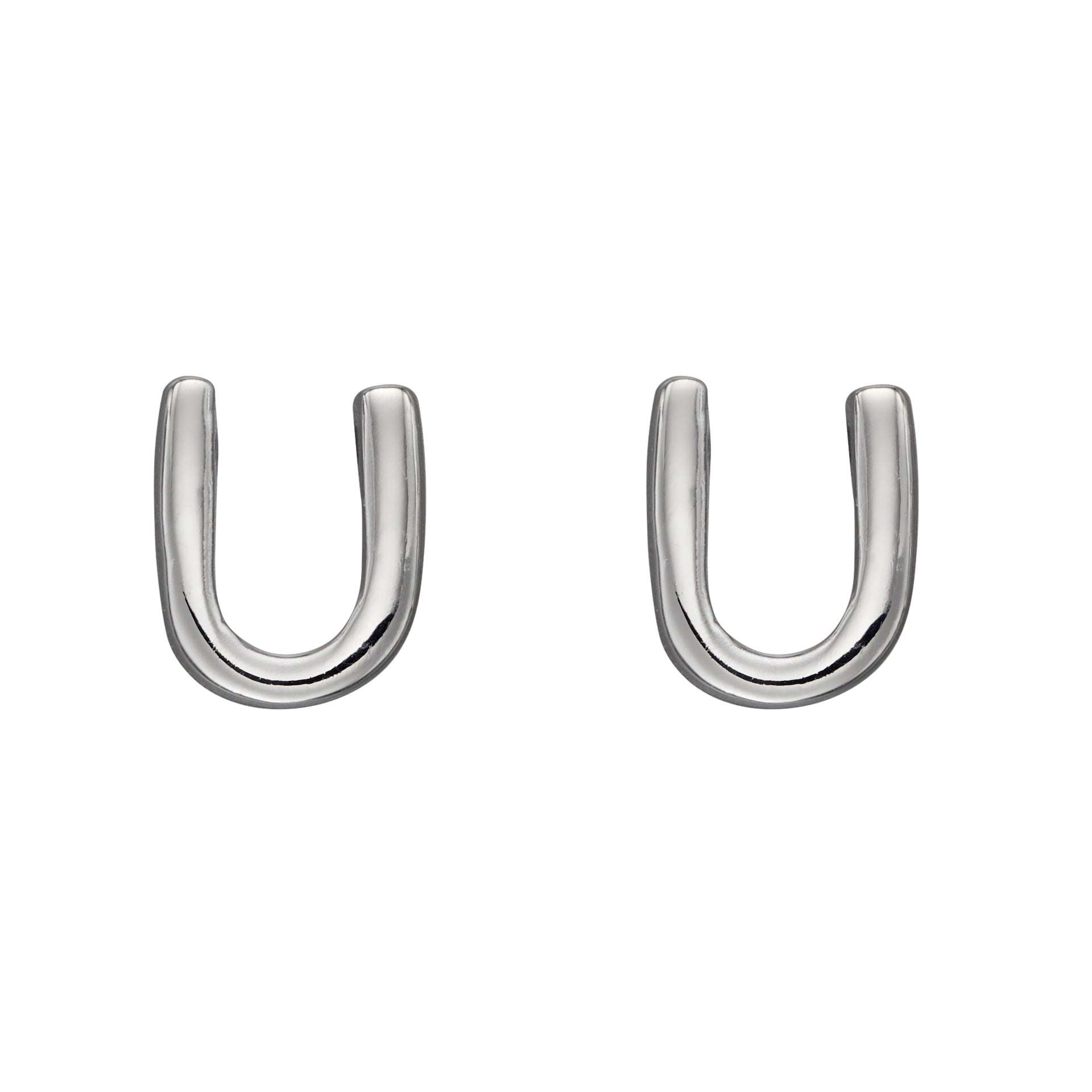 Initial Stud Earrings