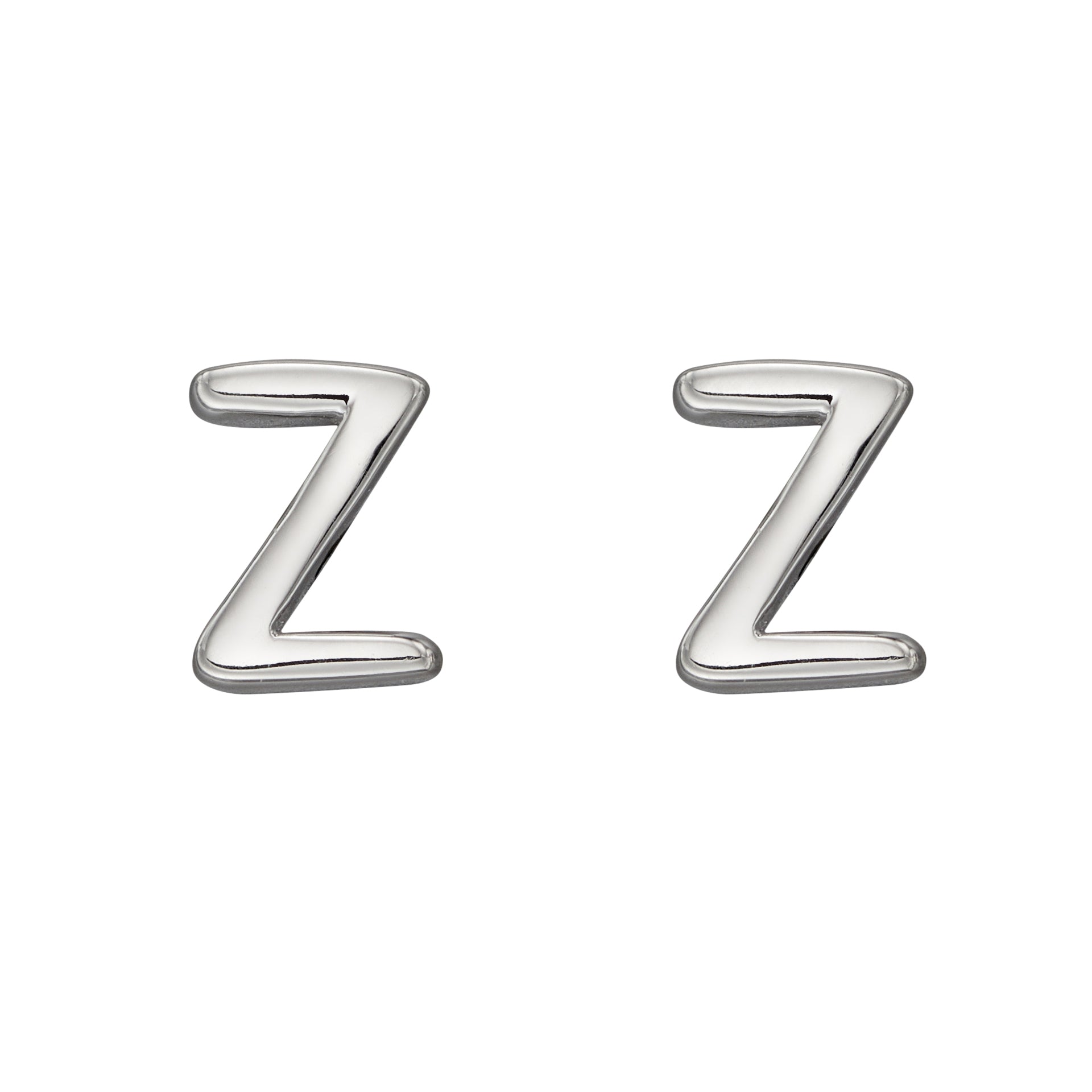 Initial Stud Earrings