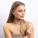 Teardrop and Pave Surround Ring