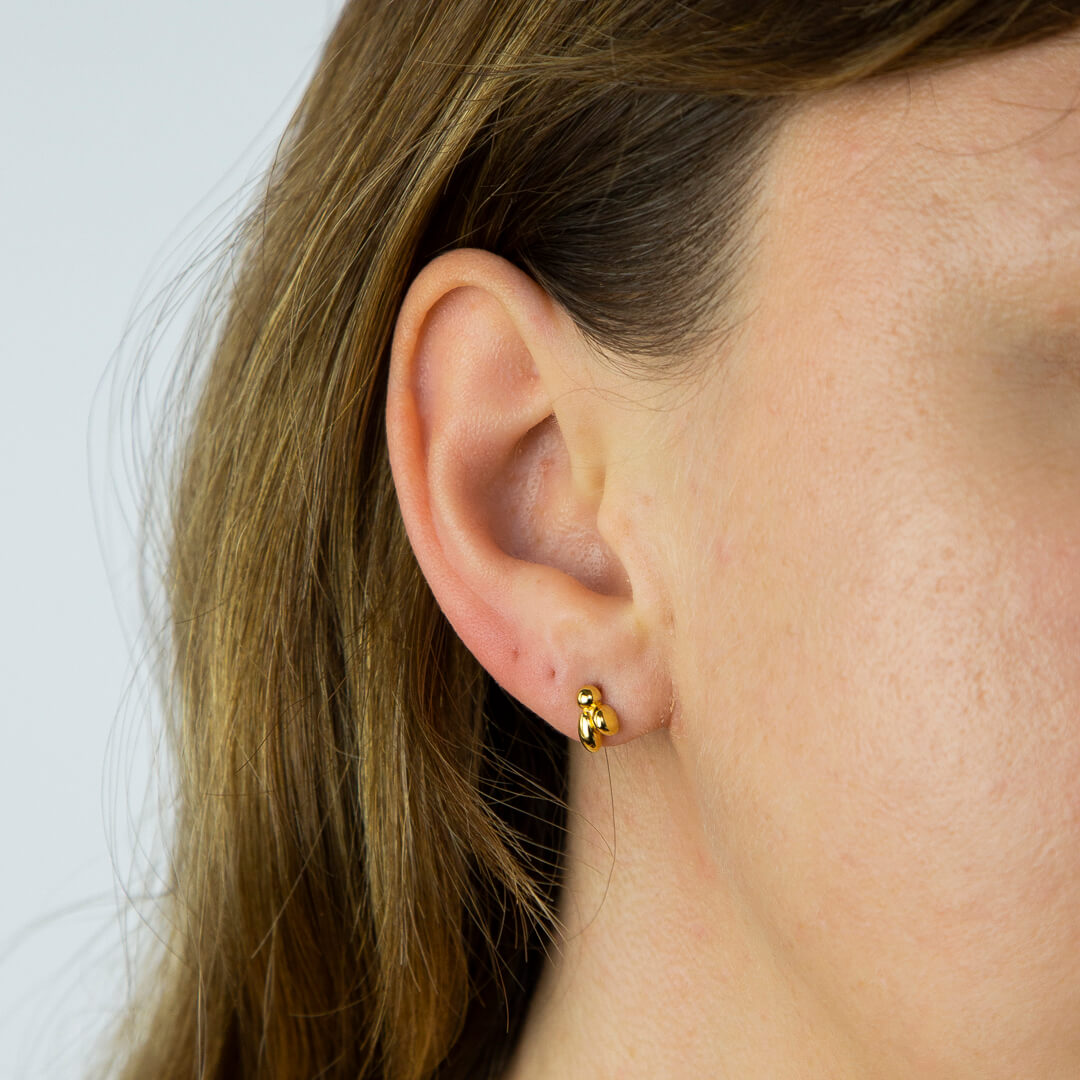 Flower Bud Stud Earrings