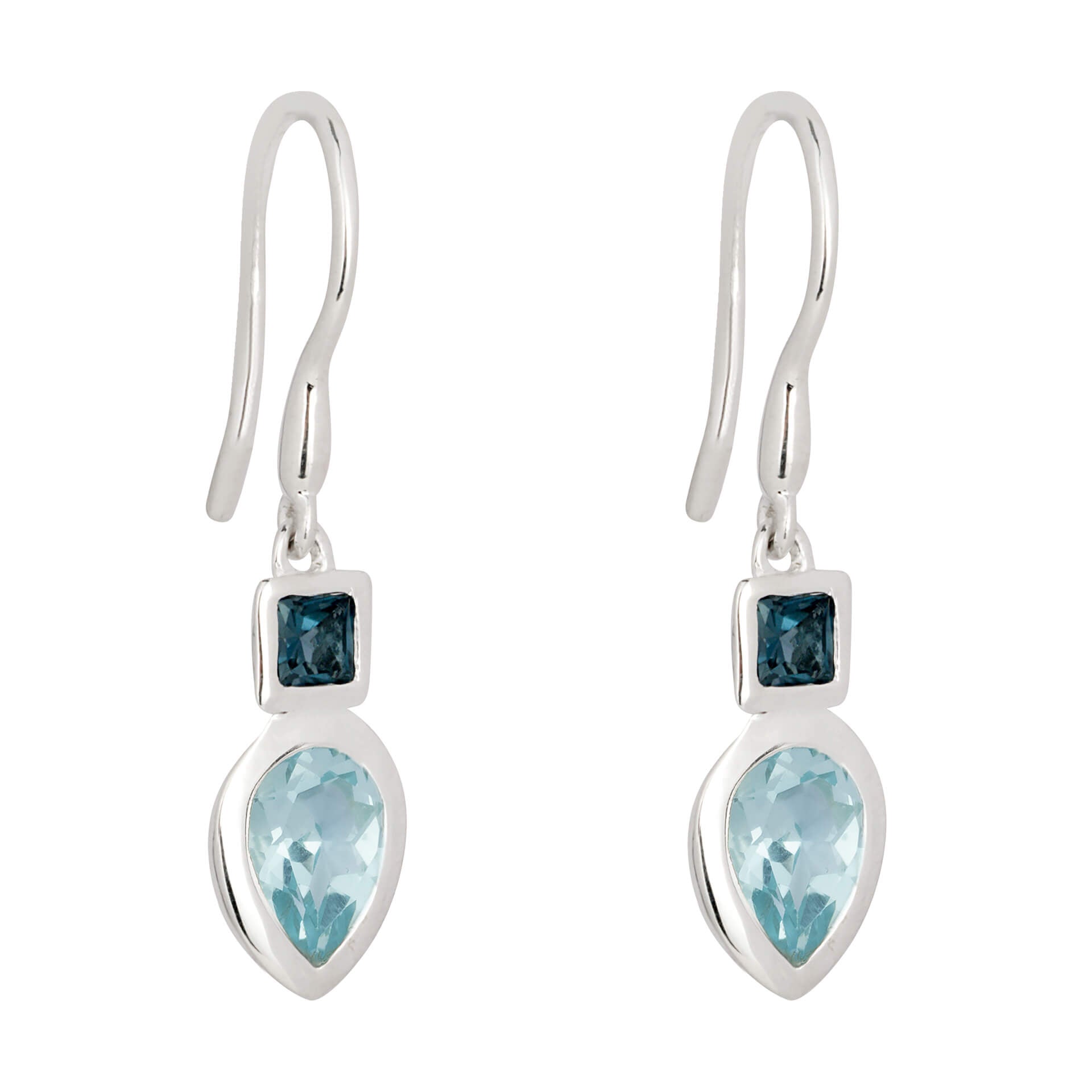 Iris Petal Drop Earrings