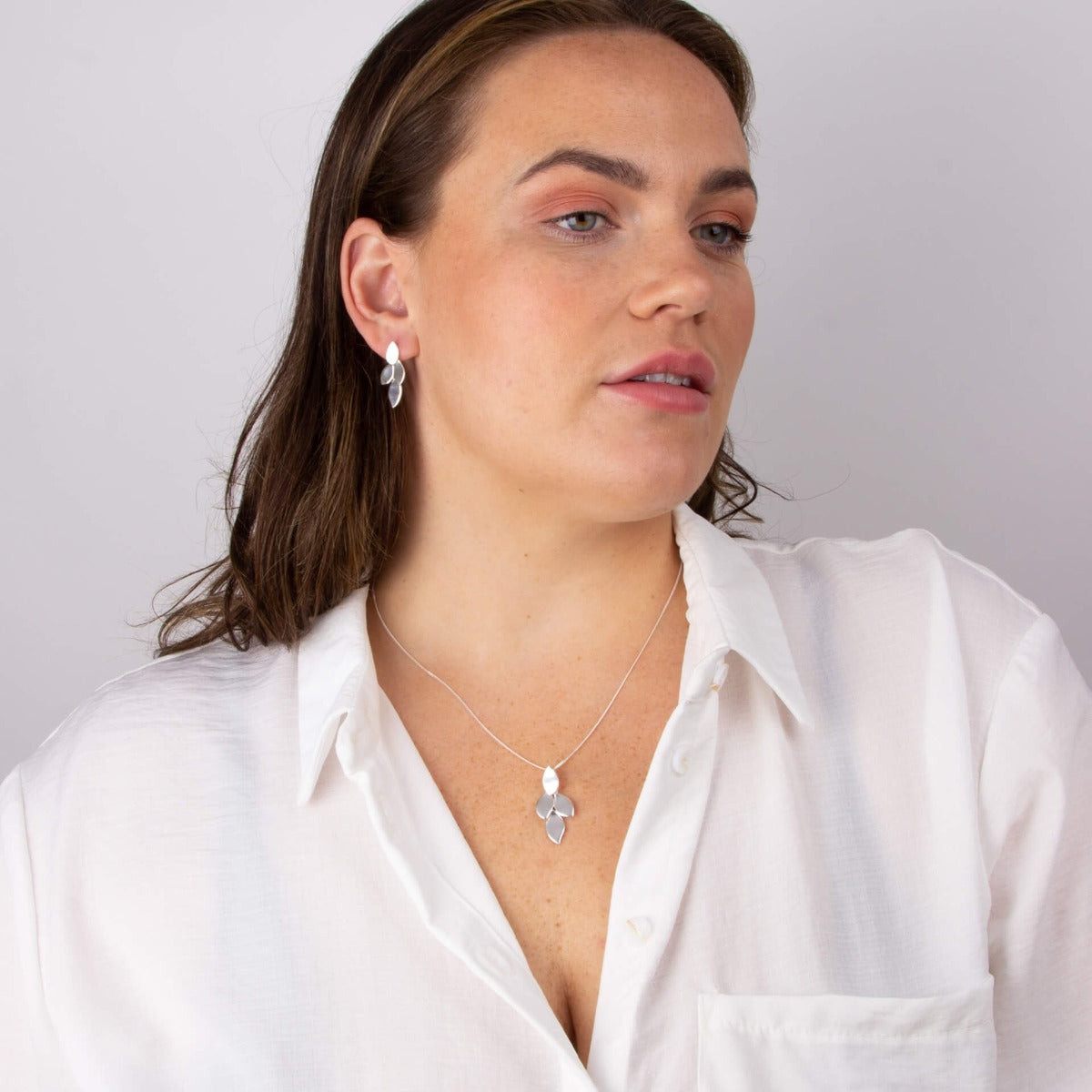 Flowing Petals Drop Pendant