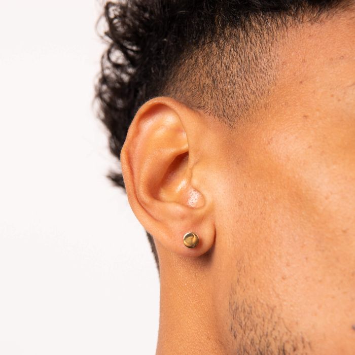Plain Round Stud Earrings
