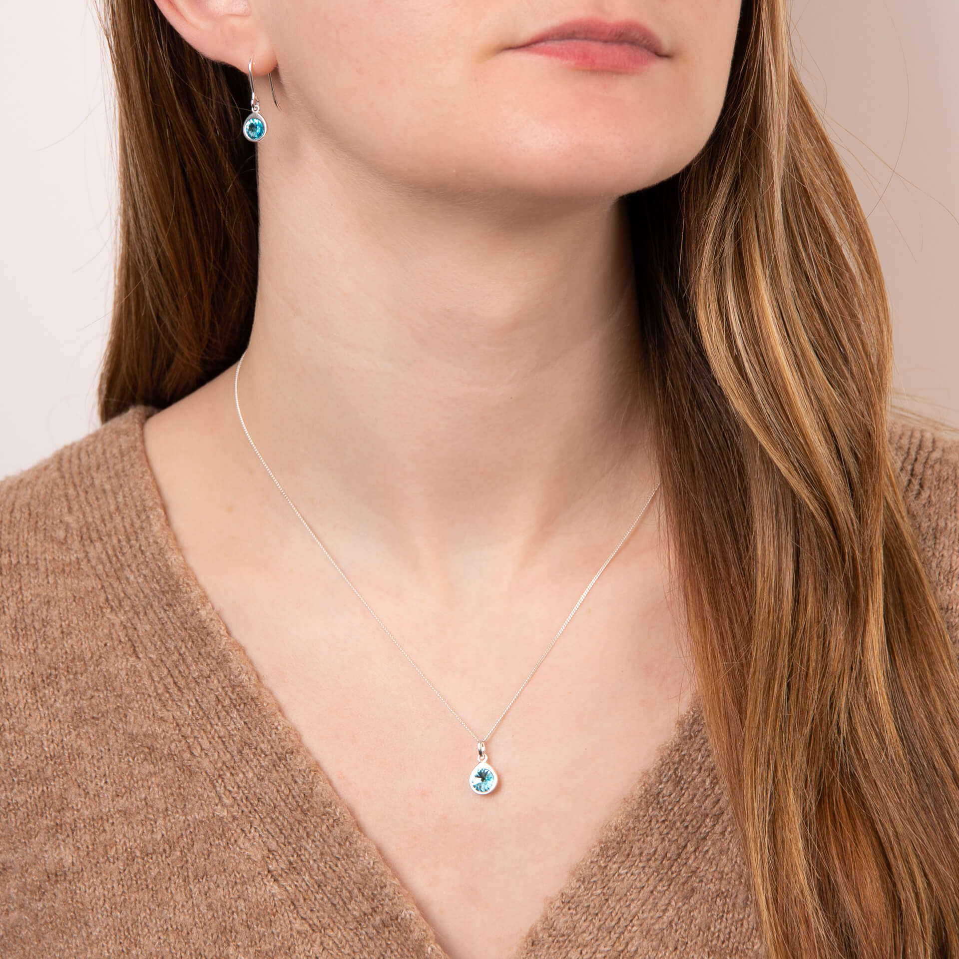 Crystal Teardrop Pendant