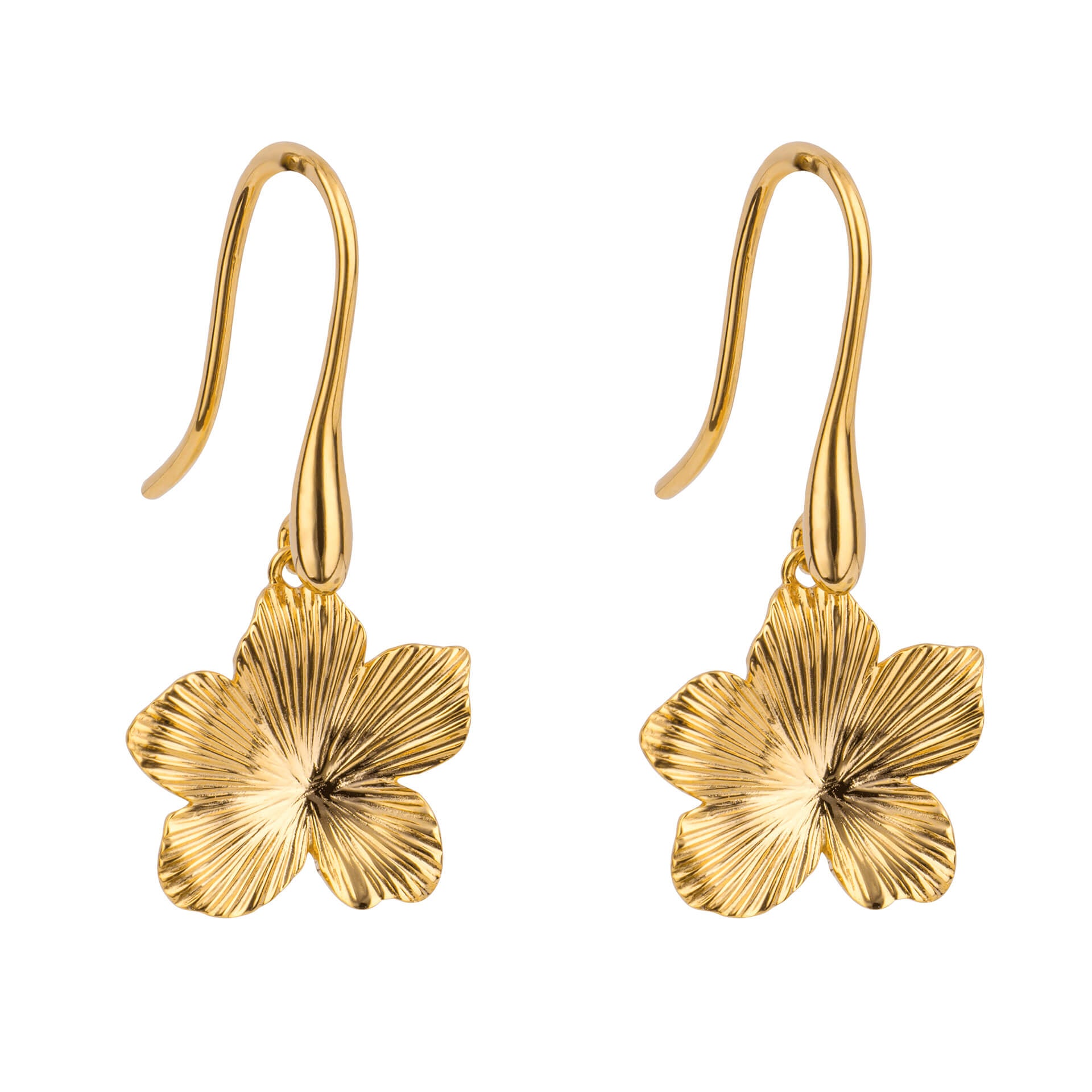 3D Floral Drop Earrings