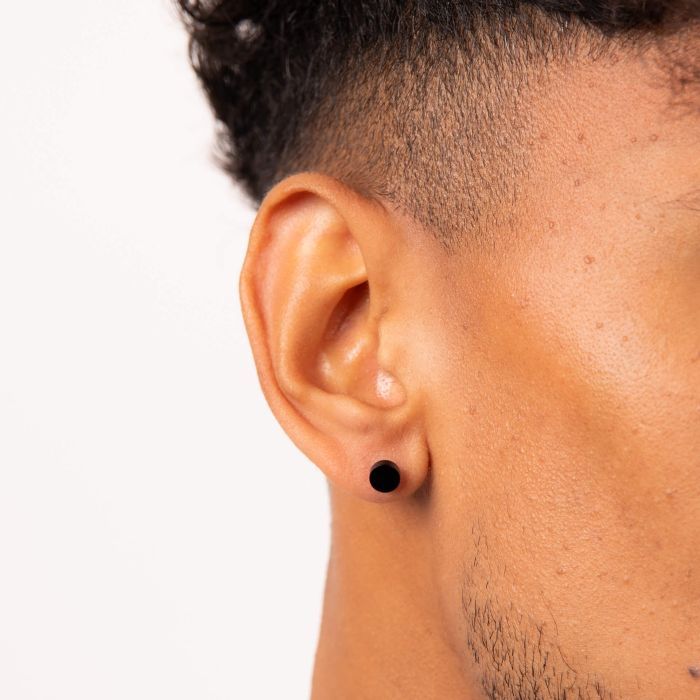 Plain Round Stud Earrings